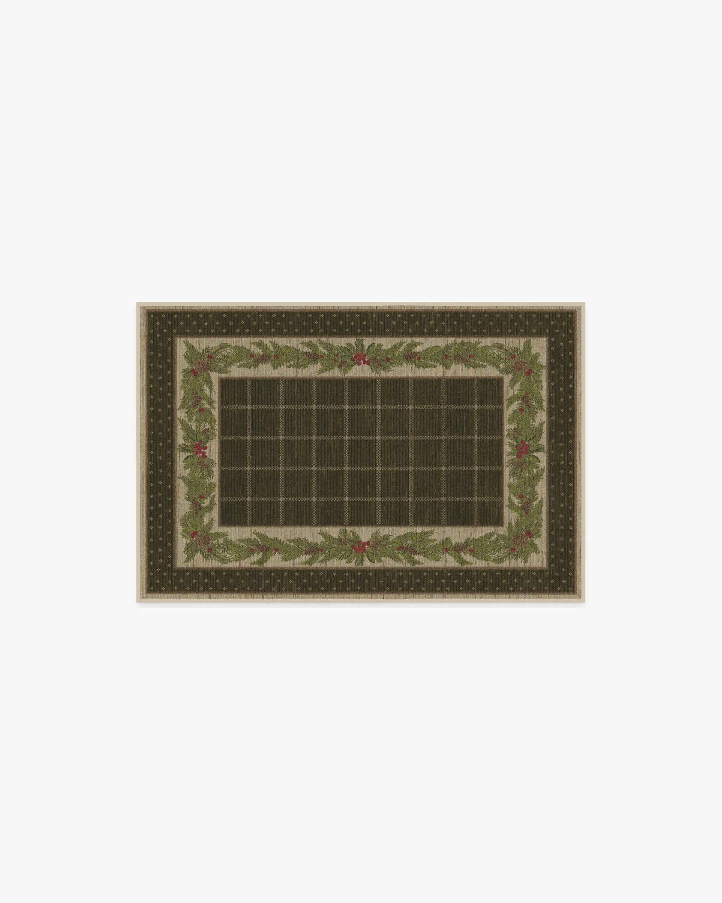 Small Area Rug Machine Washable - Dark Olive image