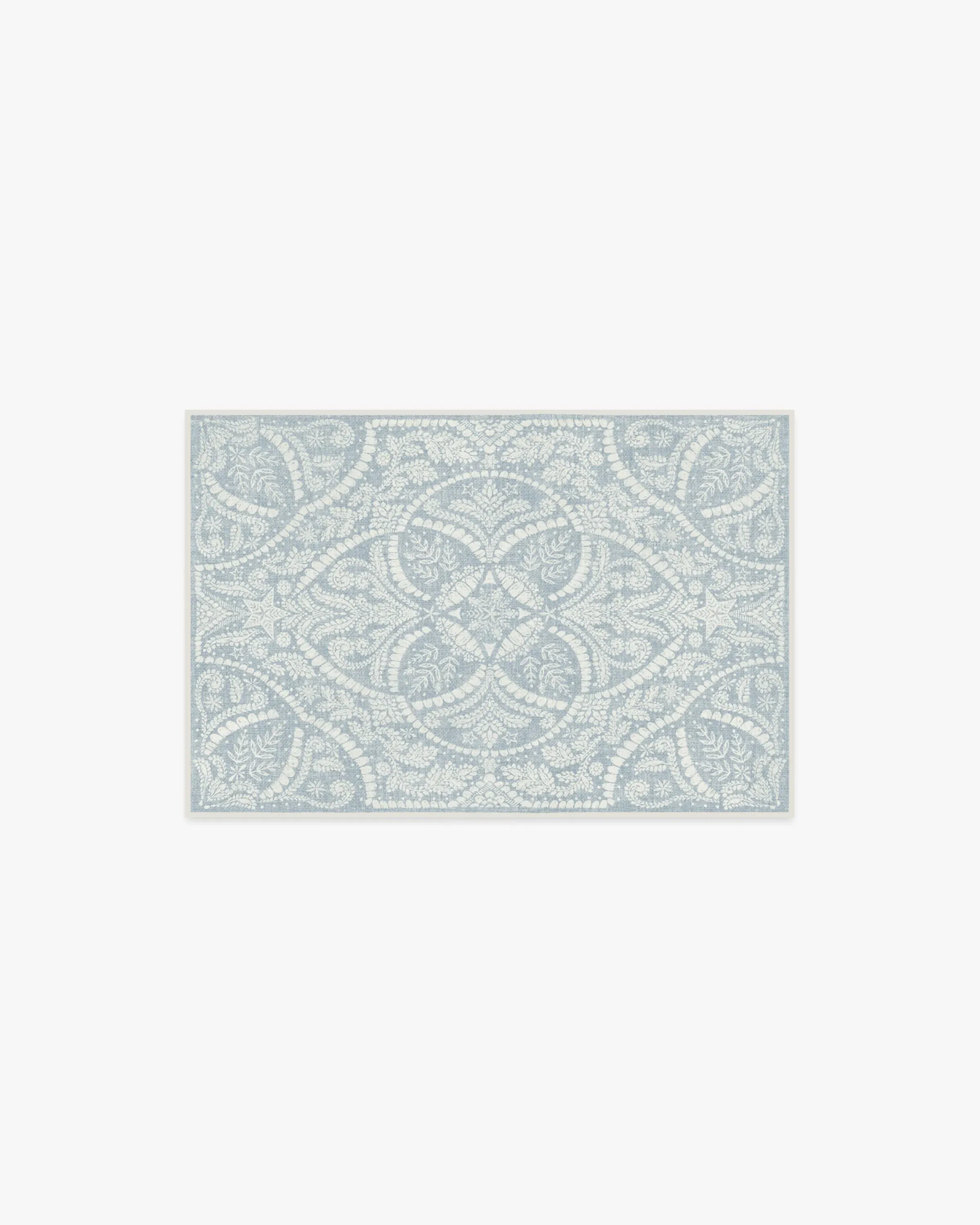 Small Area Rug Machine Washable - Dusty Blue image