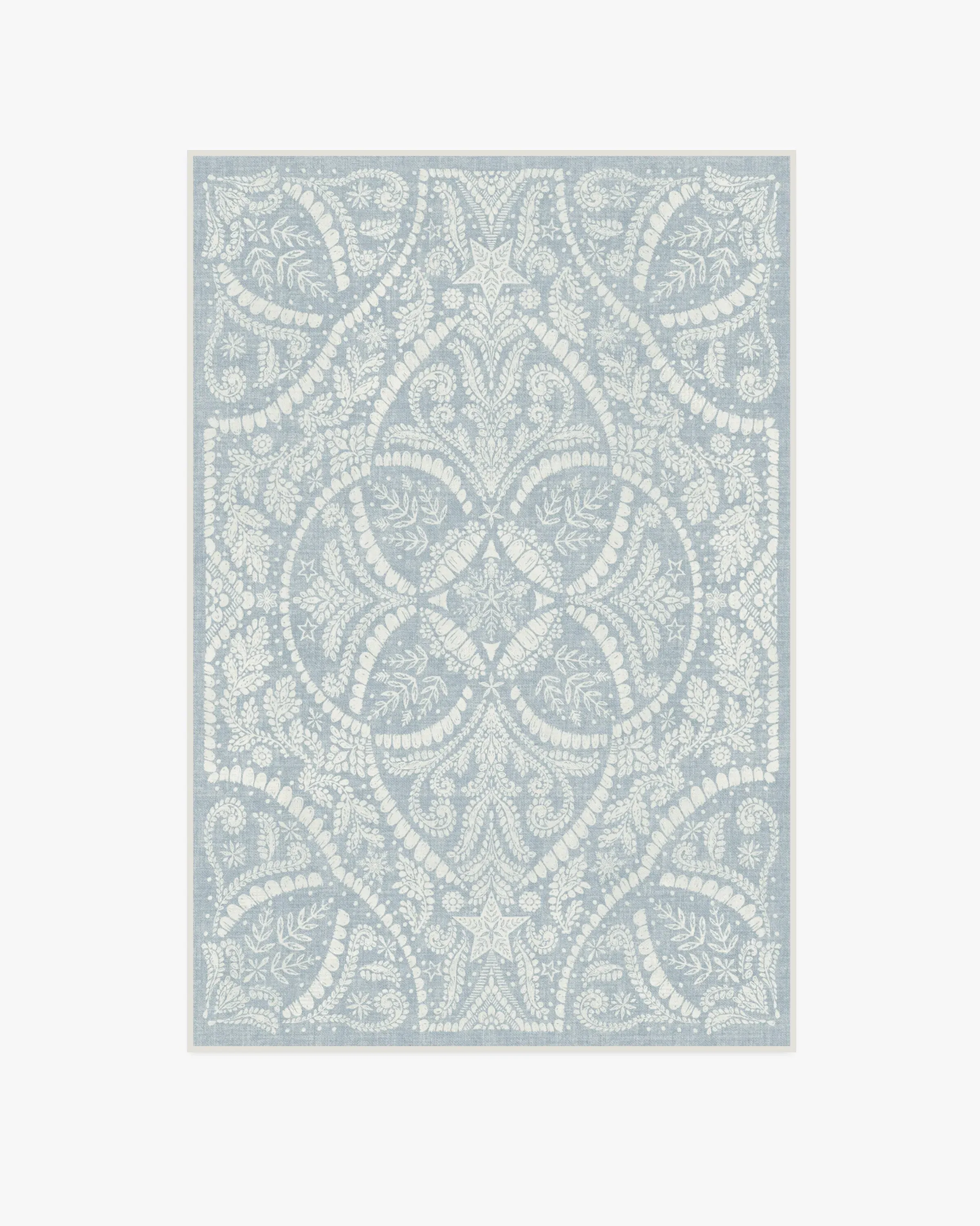 Small Area Rug Machine Washable - Dusty Blue