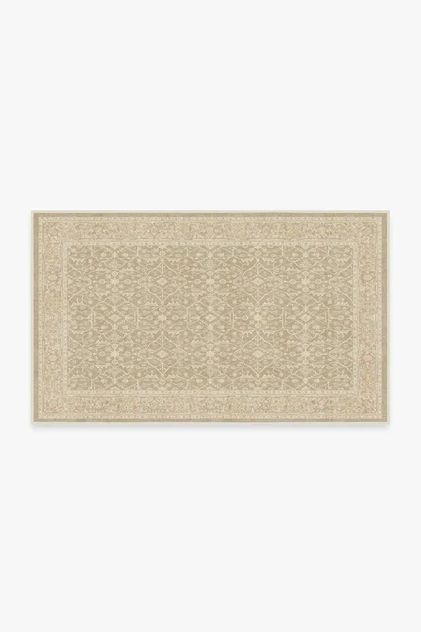 Small Area Rug Machine Washable - Ecru, Chenille
