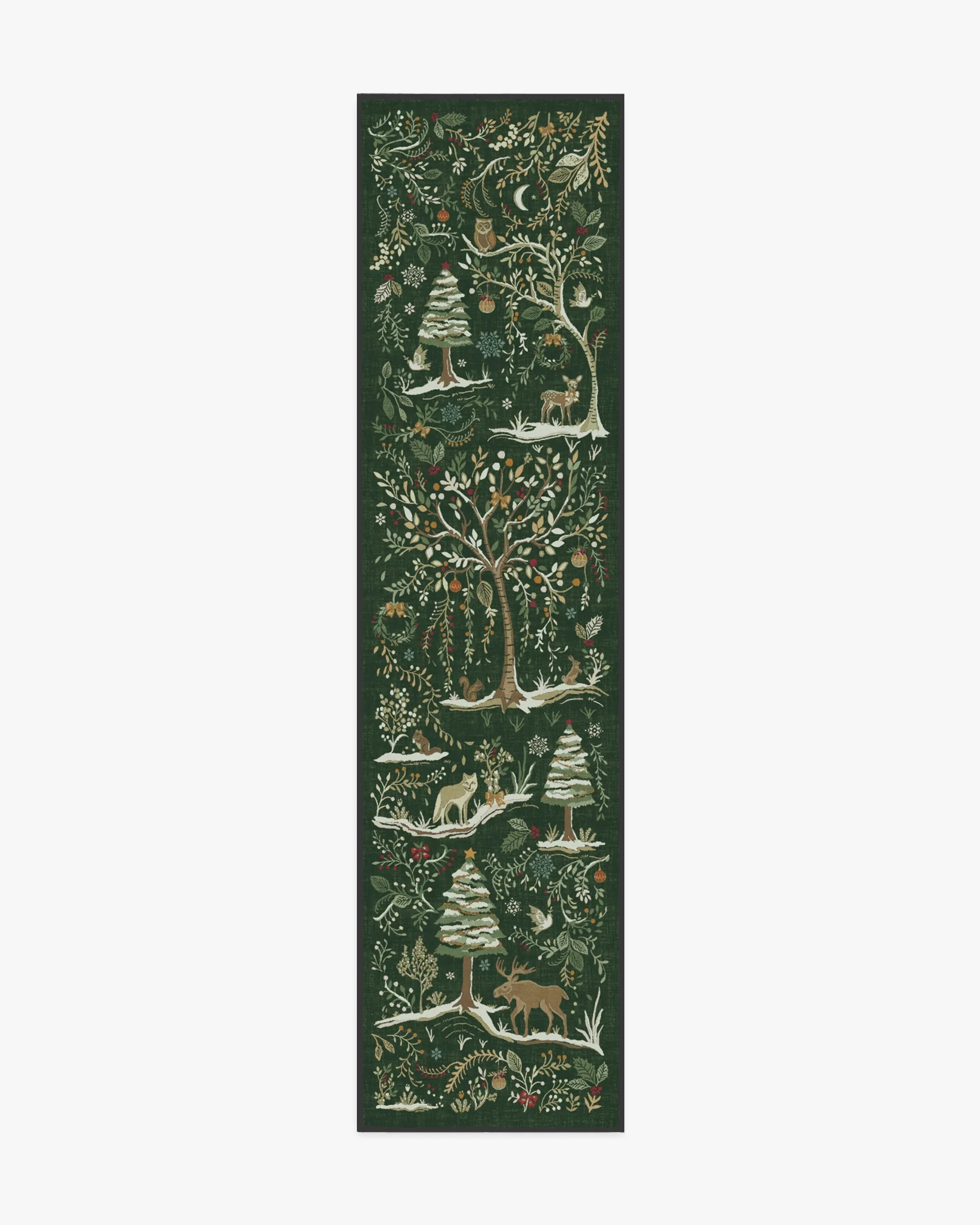 Small Area Rug Machine Washable - Forest Green