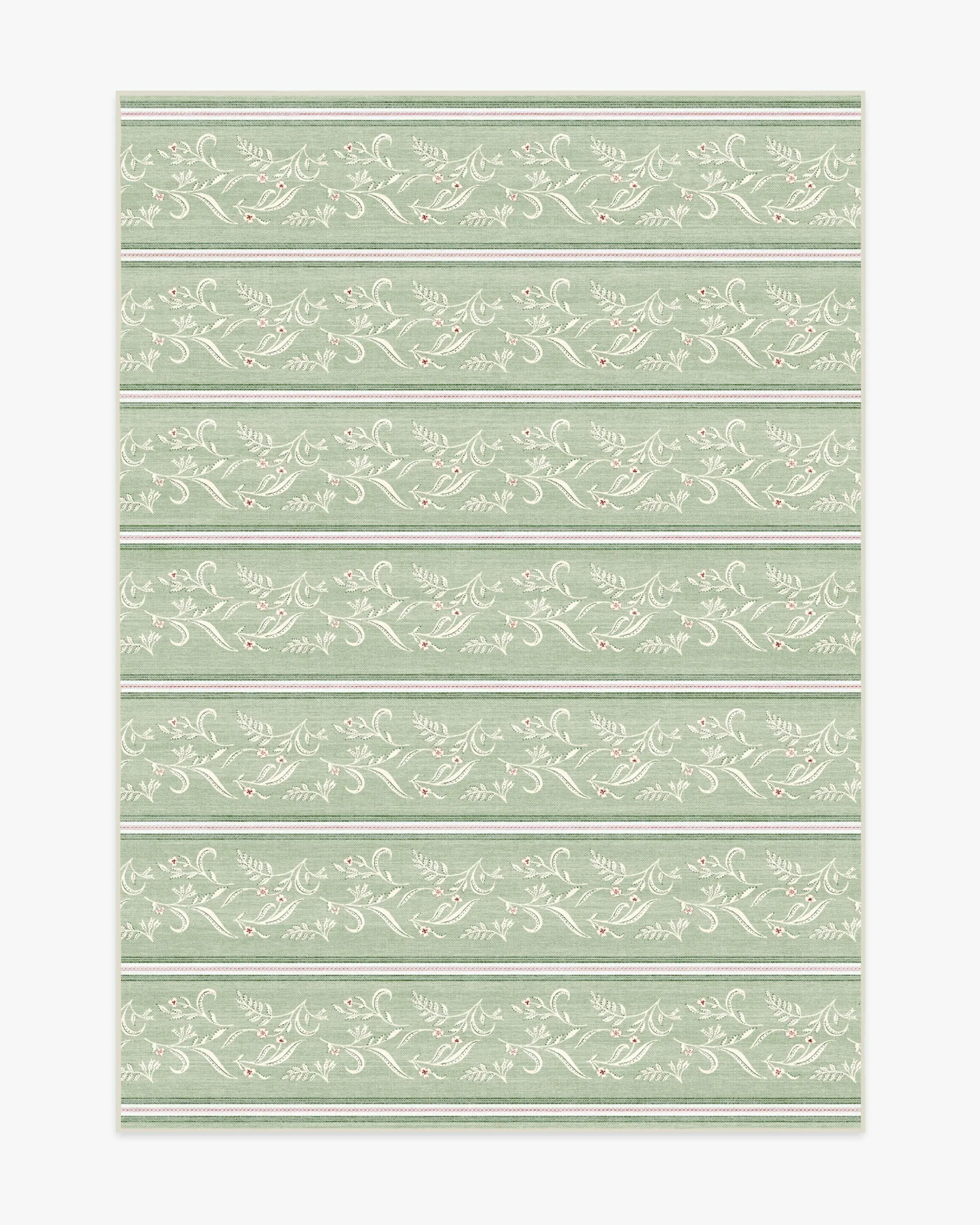 Small Area Rug Machine Washable - Green