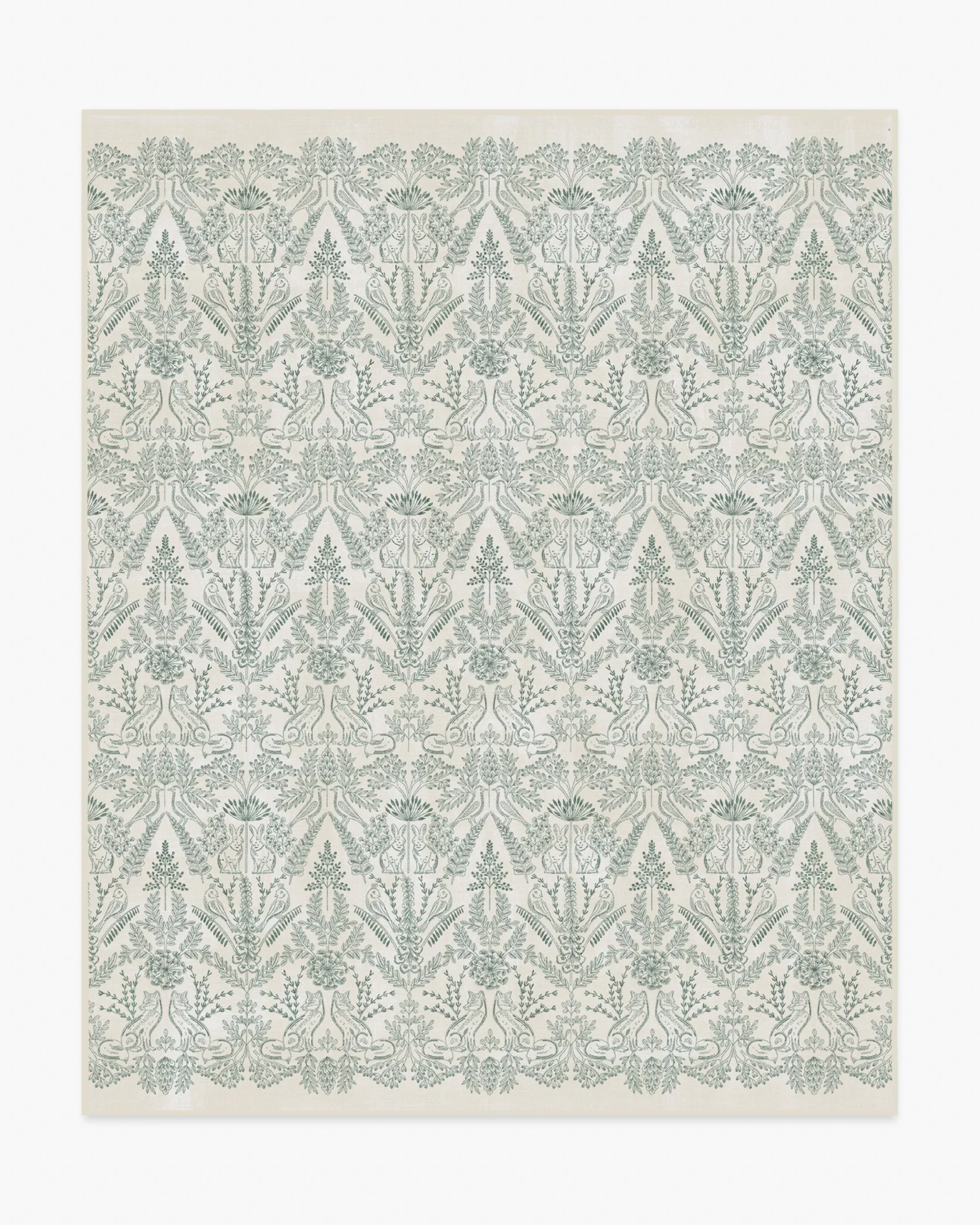 Small Area Rug Machine Washable - Green
