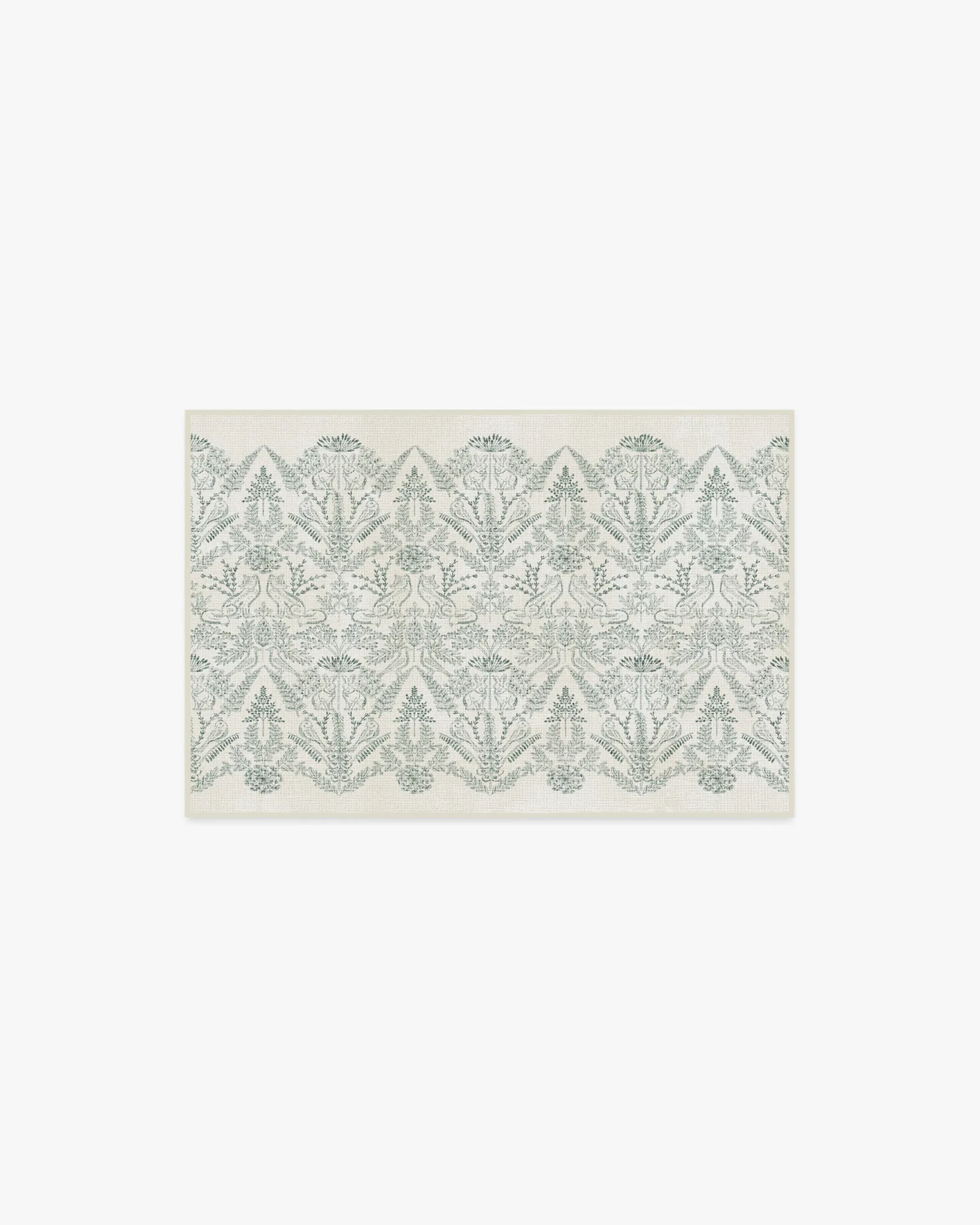 Small Area Rug Machine Washable - Green image