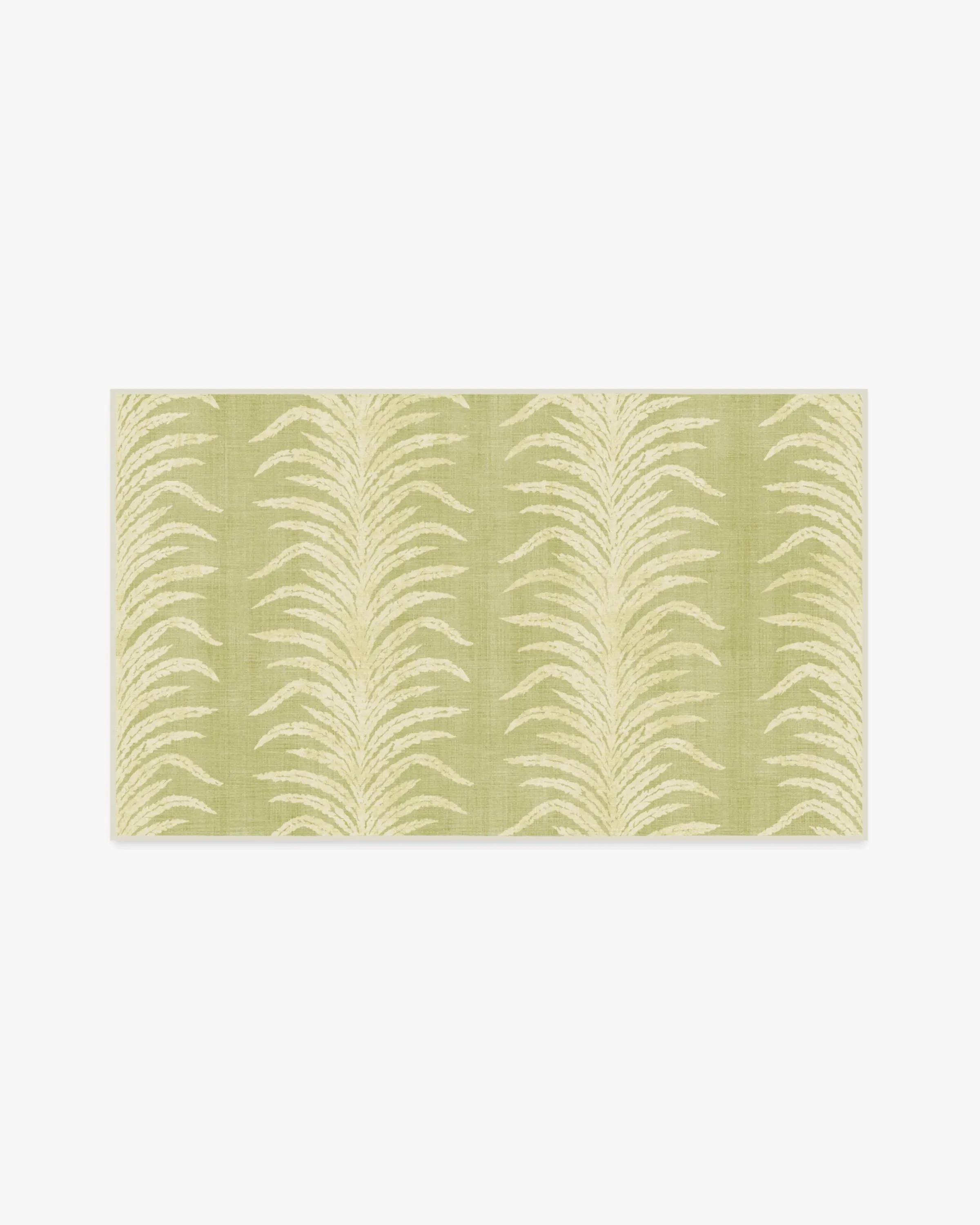 Small Area Rug Machine Washable - Green, Flatwoven