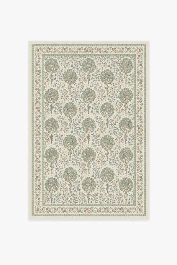 Small Area Rug Machine Washable - Green