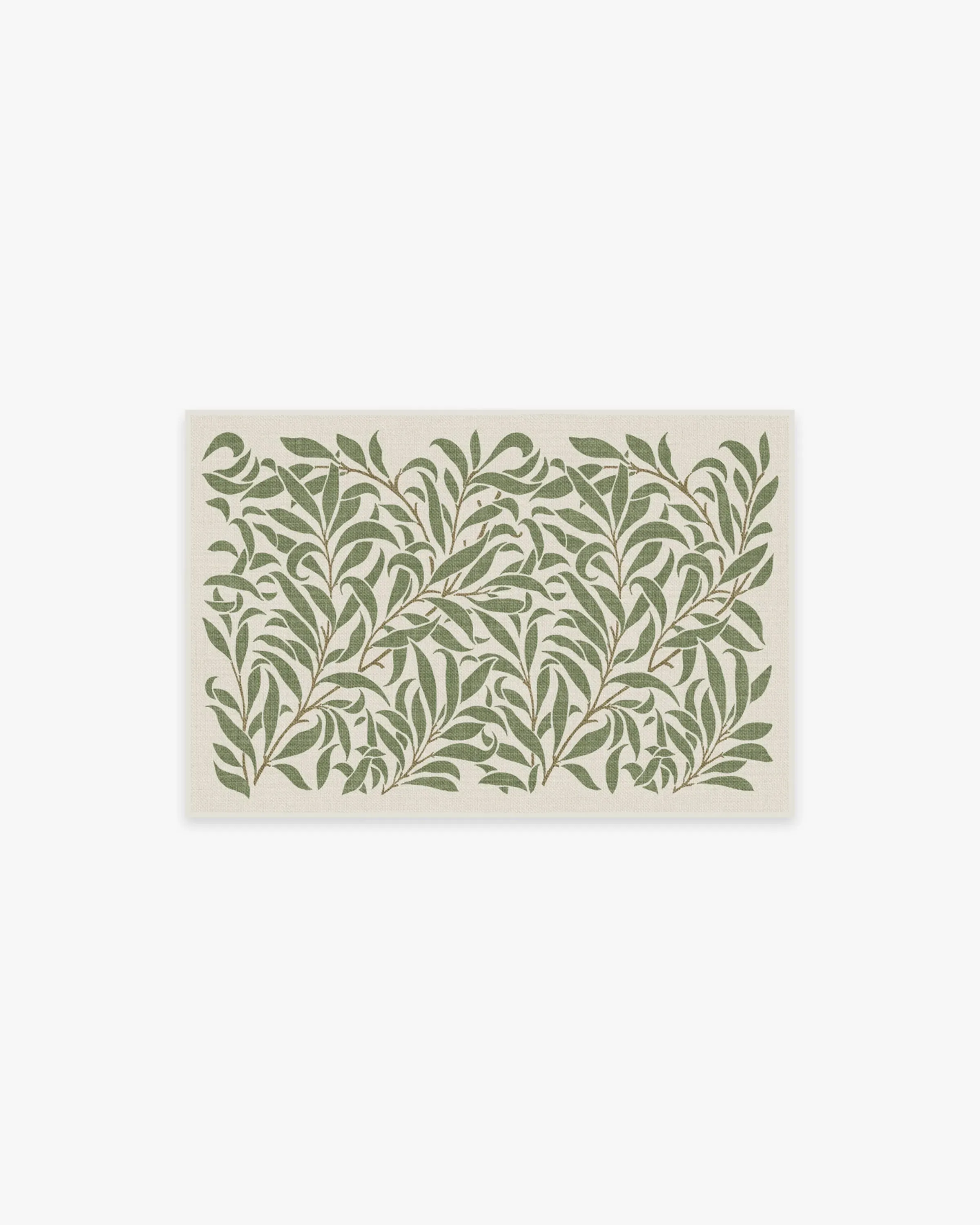 Small Area Rug Machine Washable - Green image