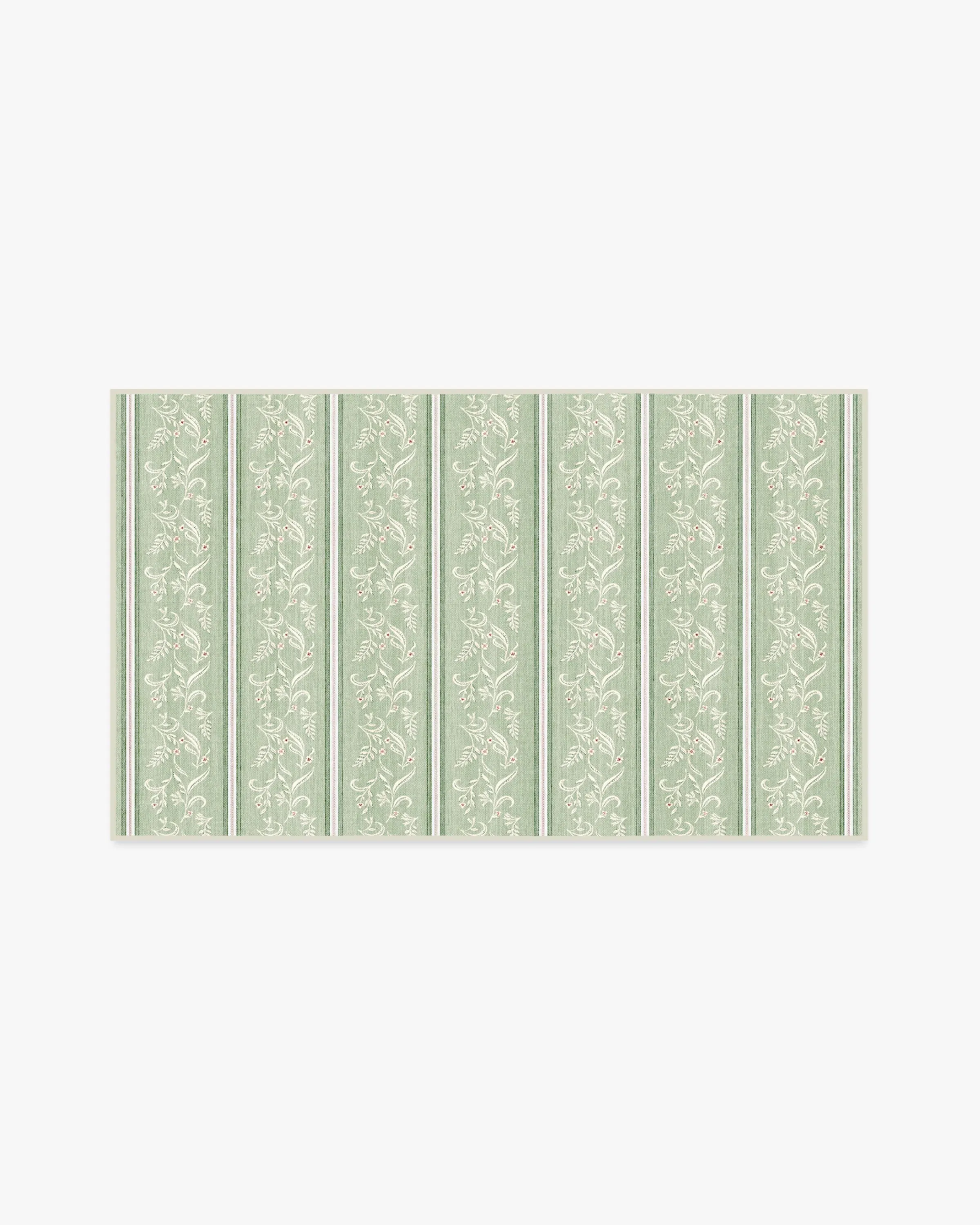 Small Area Rug Machine Washable - Green image