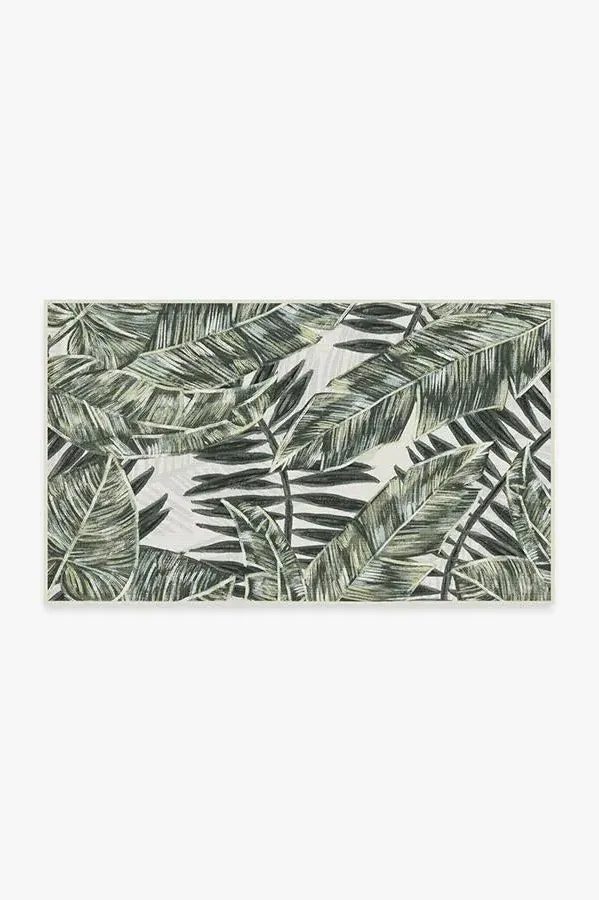 Small Area Rug Machine Washable - Green image