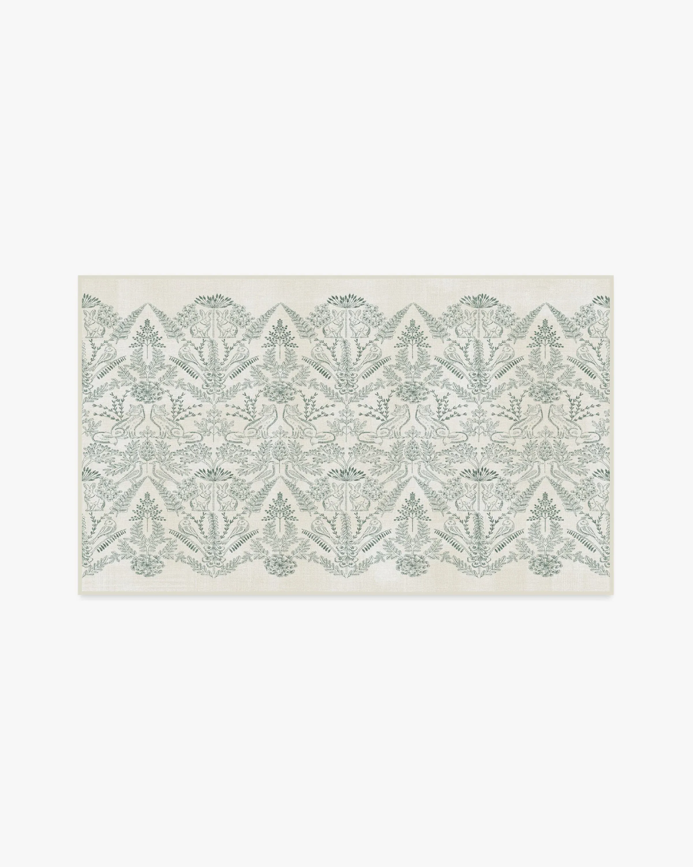 Small Area Rug Machine Washable - Green