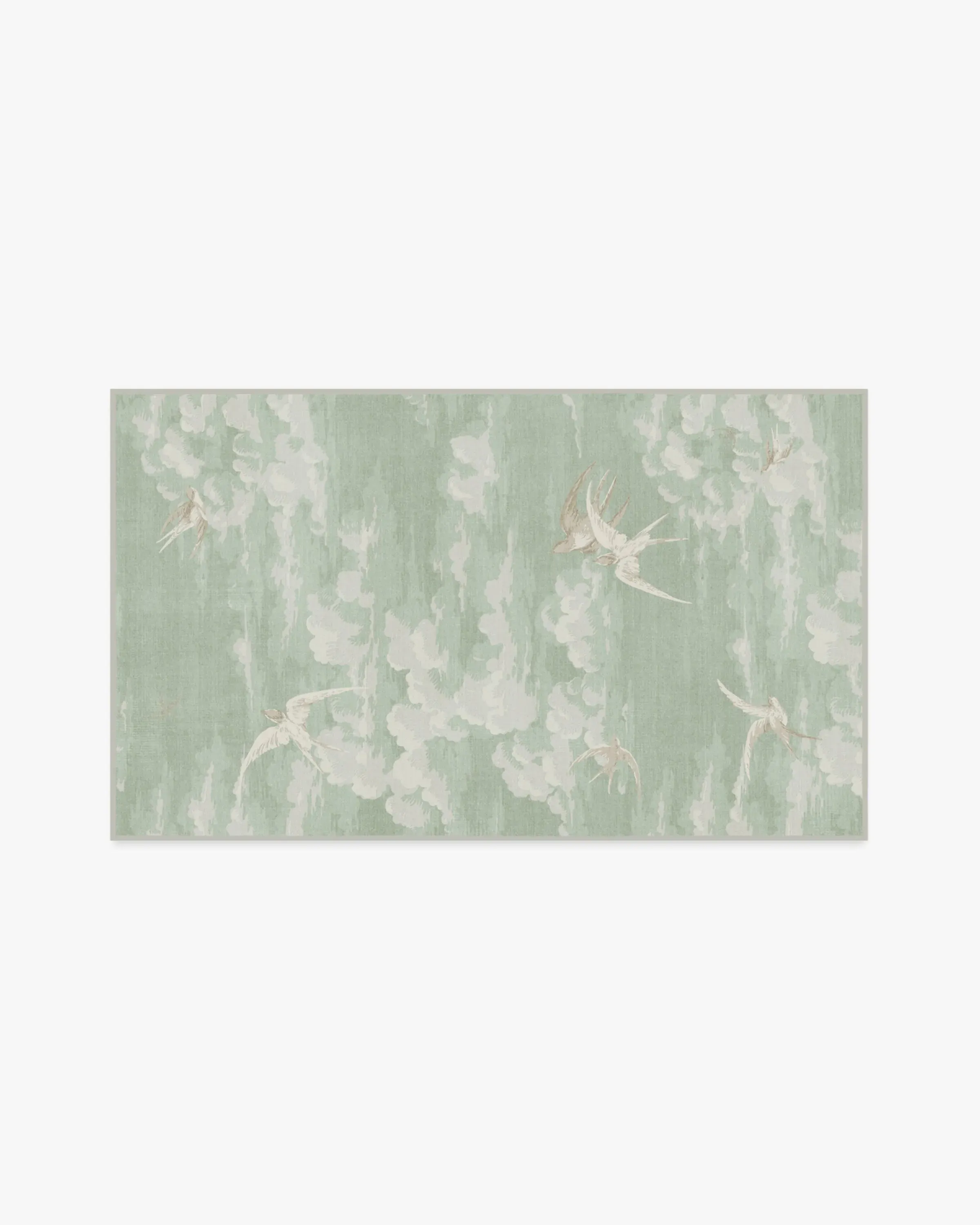 Small Area Rug Machine Washable - Green