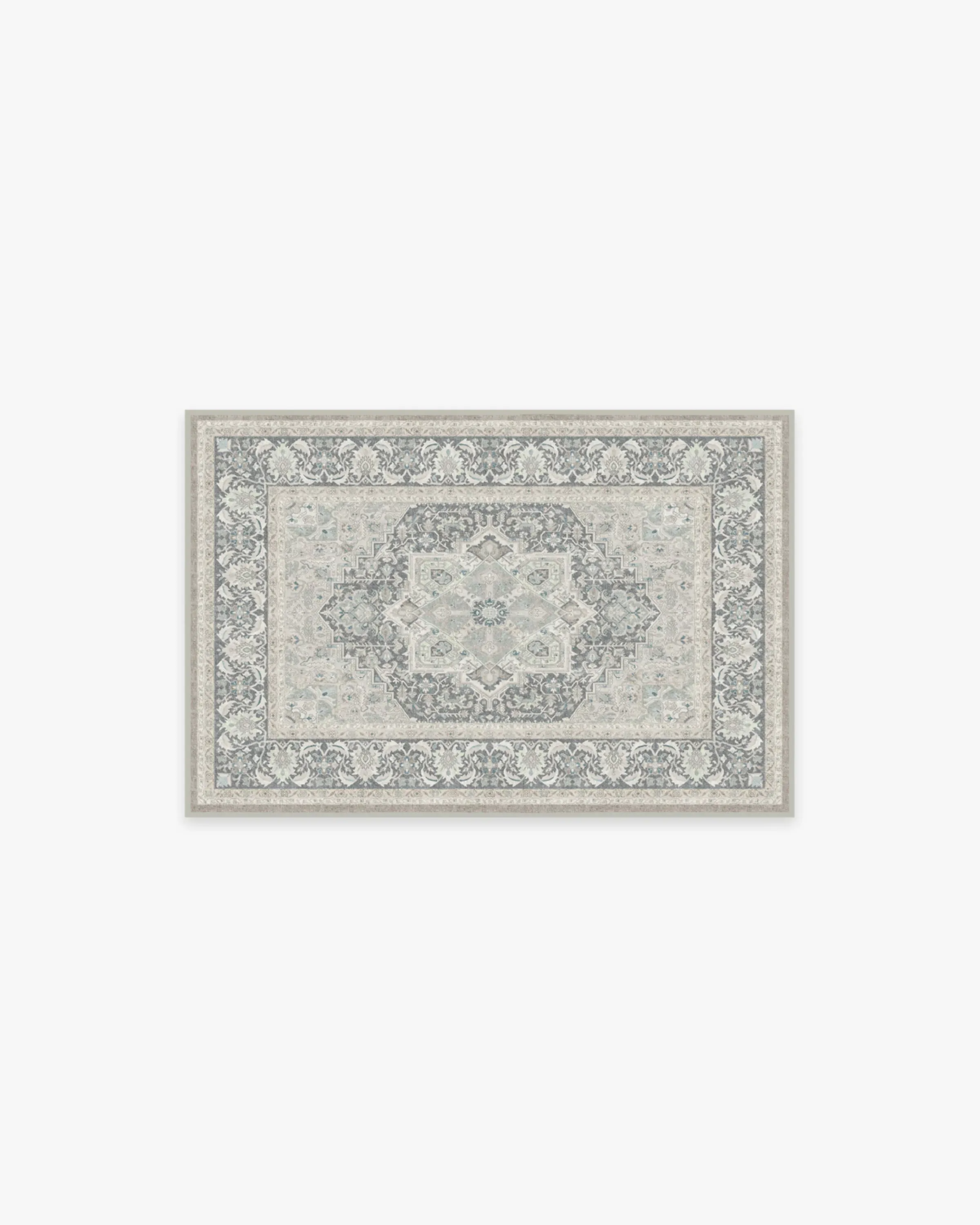 Small Area Rug Machine Washable - Grey image