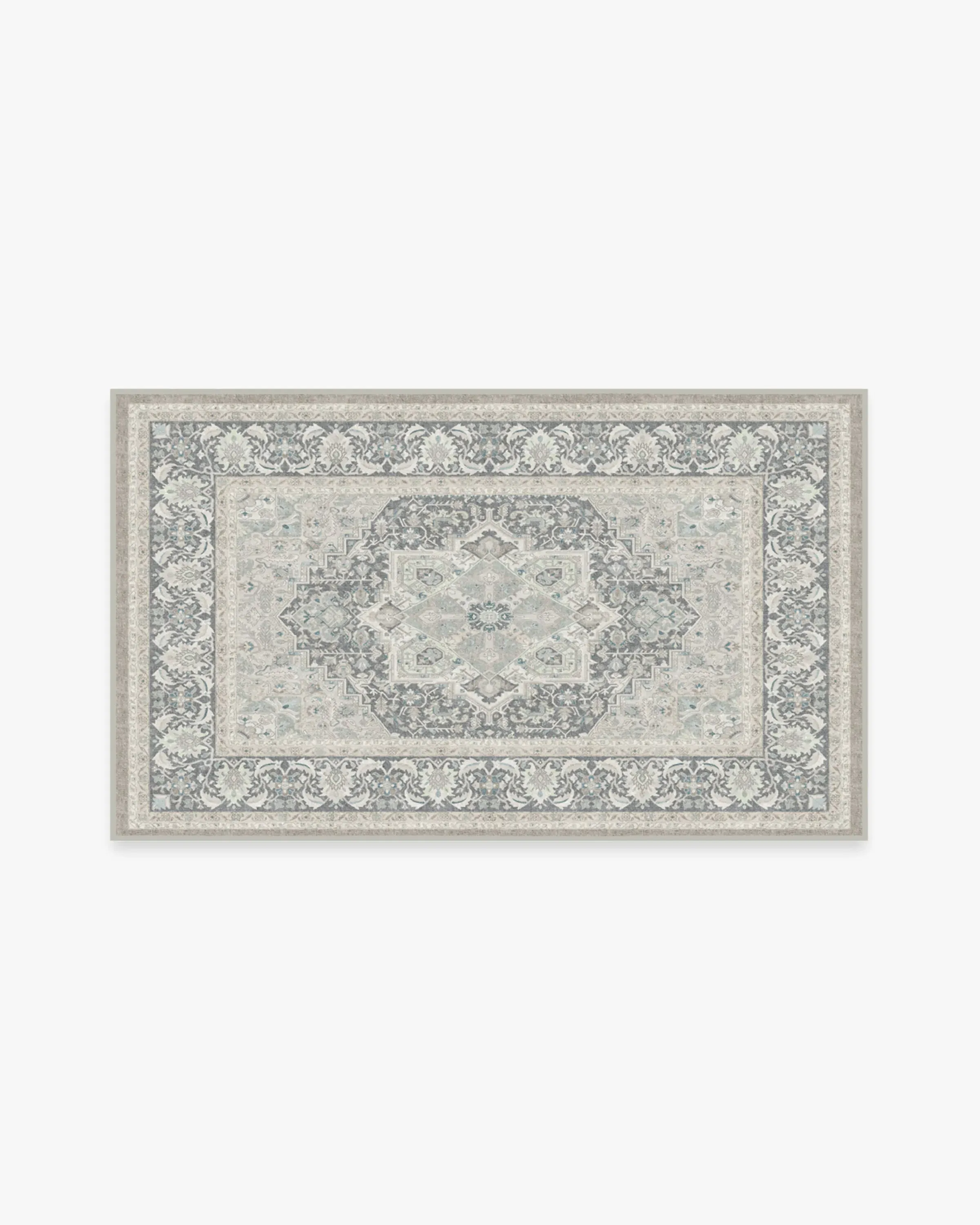 Small Area Rug Machine Washable - Grey