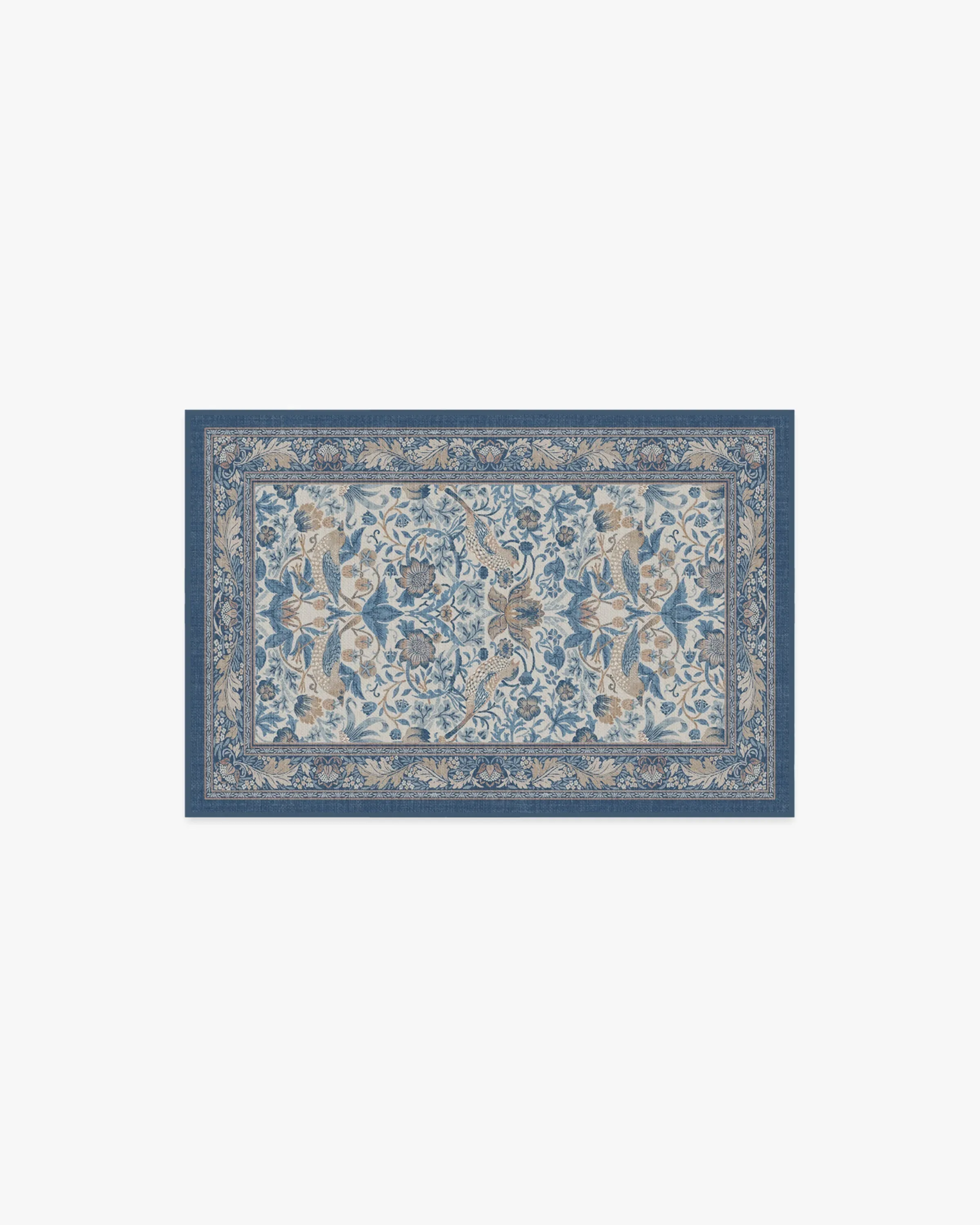 Small Area Rug Machine Washable - Indigo, Flatwoven image