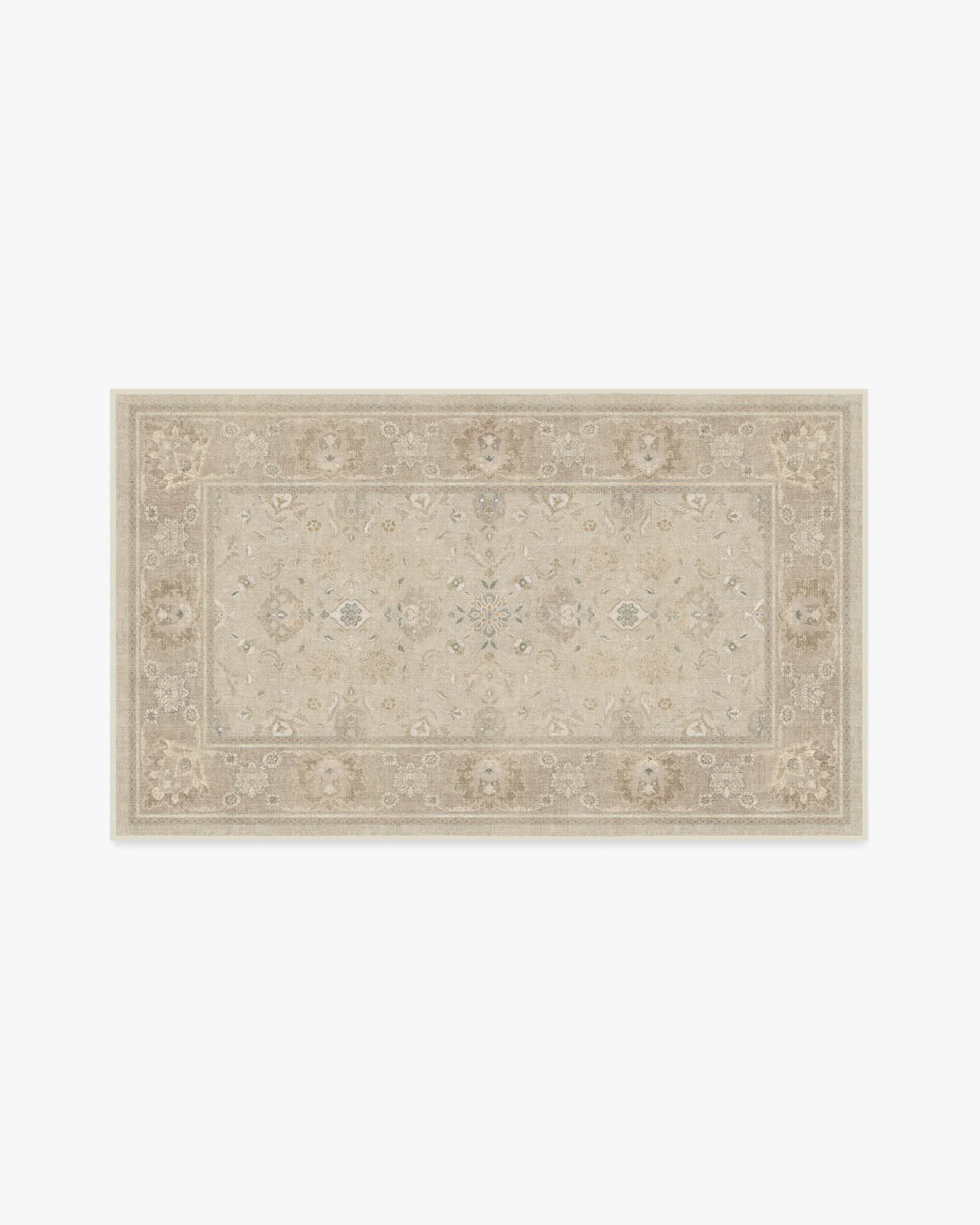 Small Area Rug Machine Washable - Ivory, Chenille