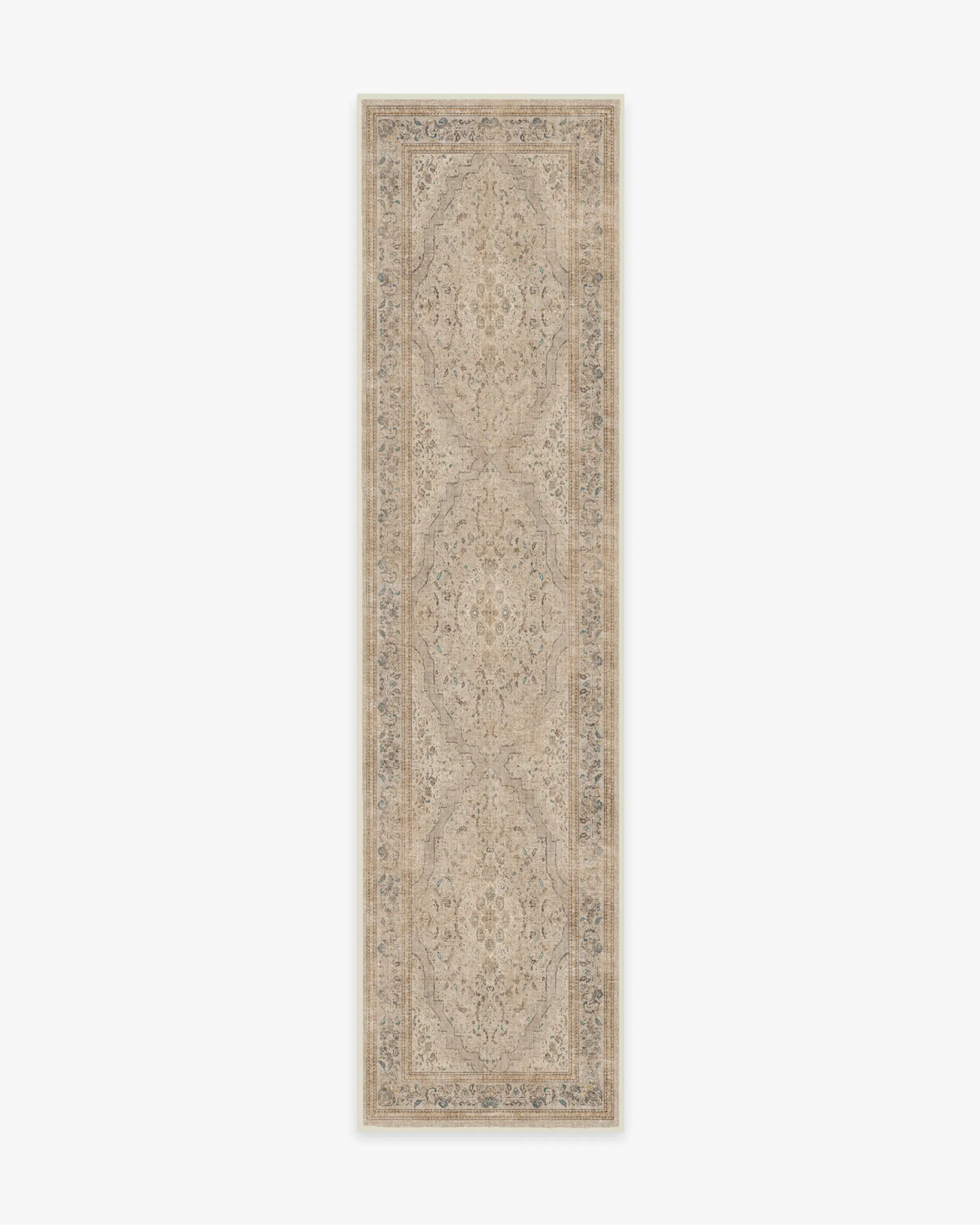 Small Area Rug Machine Washable - Ivory, Chenille