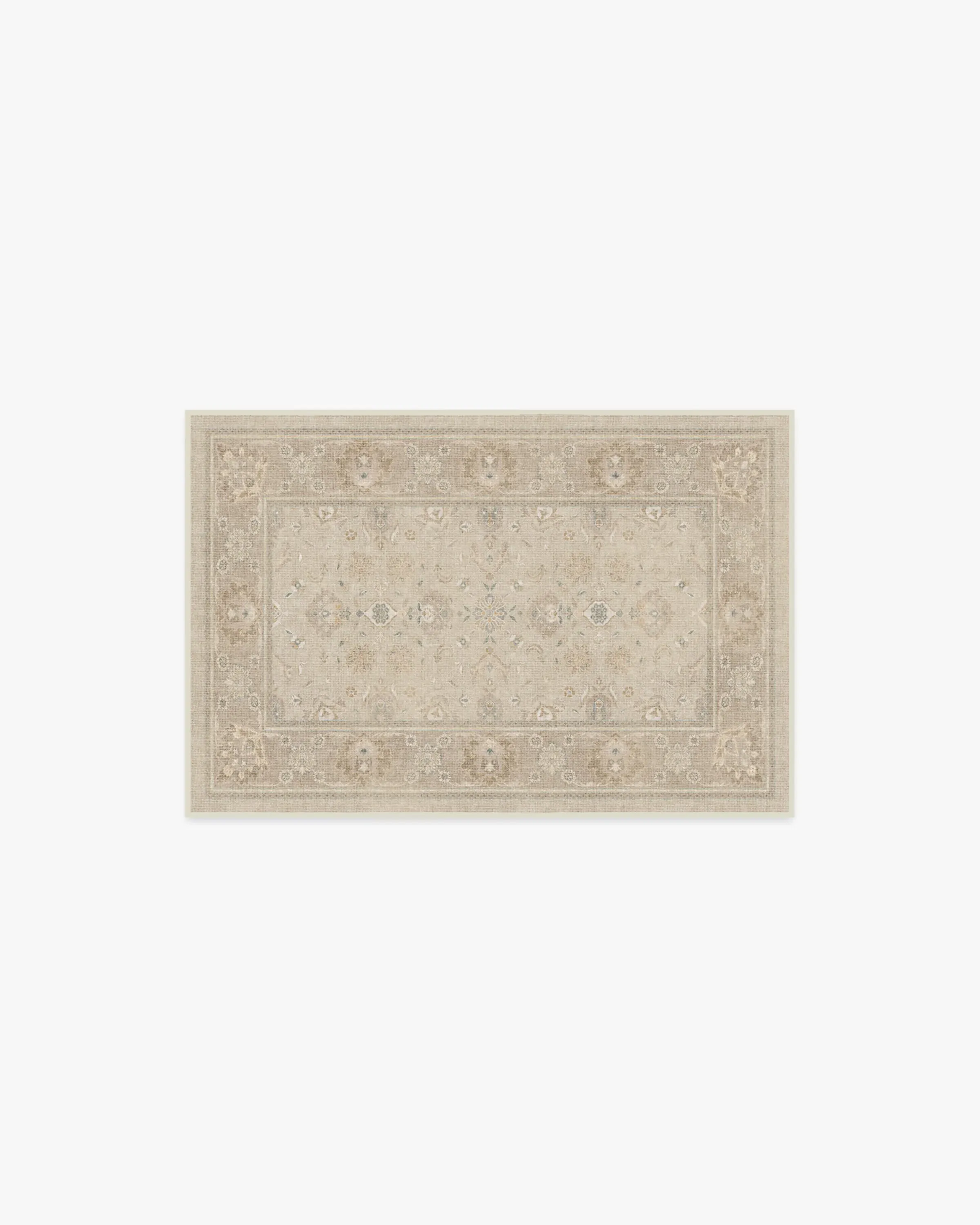 Small Area Rug Machine Washable - Ivory, Chenille image