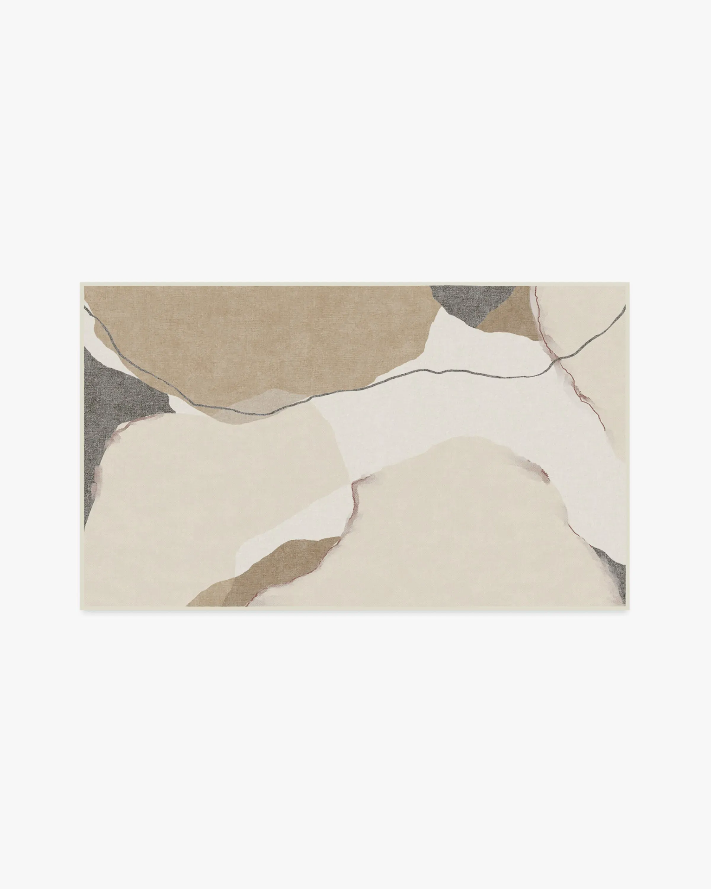 Small Area Rug Machine Washable - Ivory, Chenille