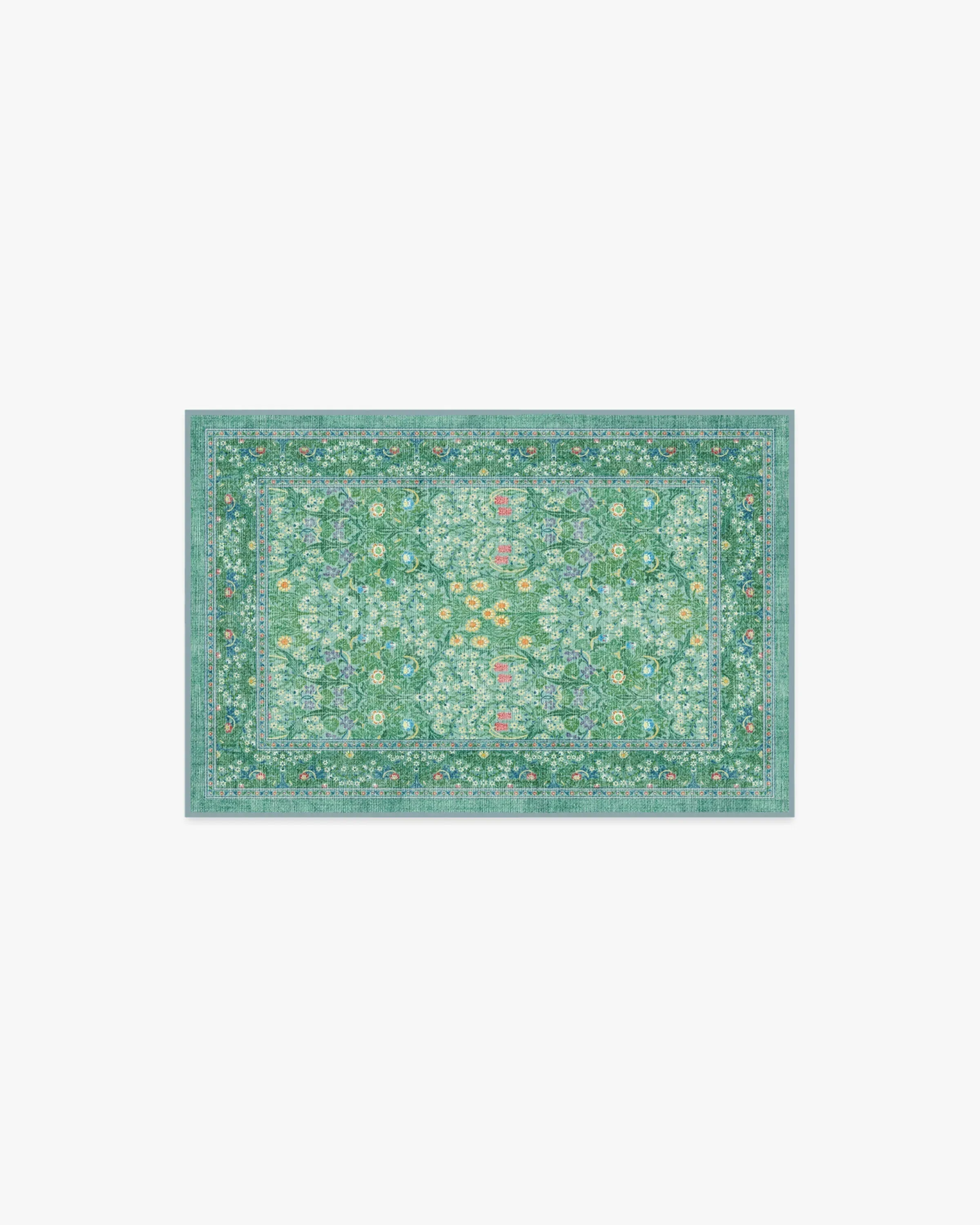 Small Area Rug Machine Washable - Jade image