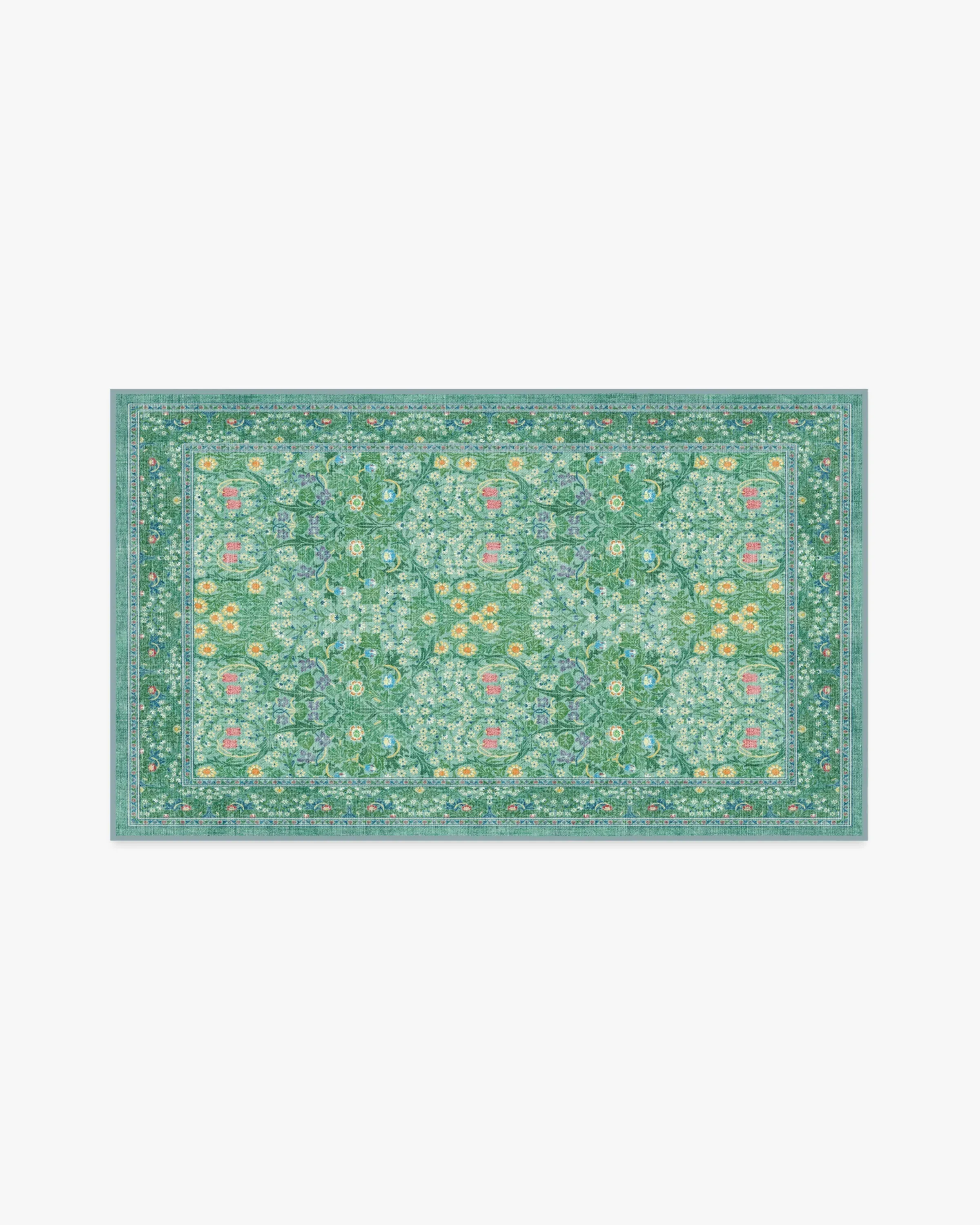 Small Area Rug Machine Washable - Jade