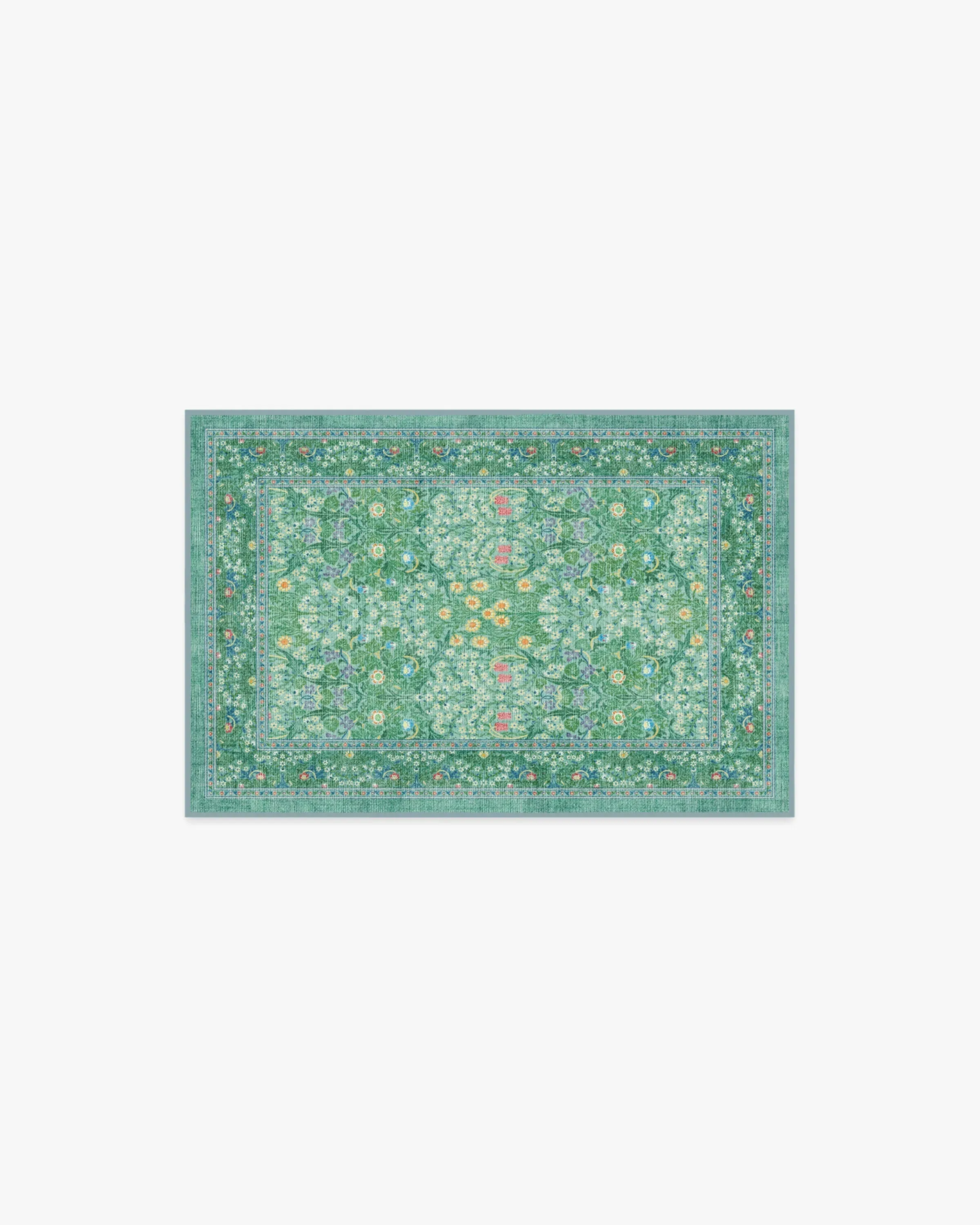 Small Area Rug Machine Washable - Jade image