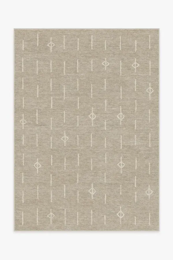 Small Area Rug Machine Washable - Light Stone