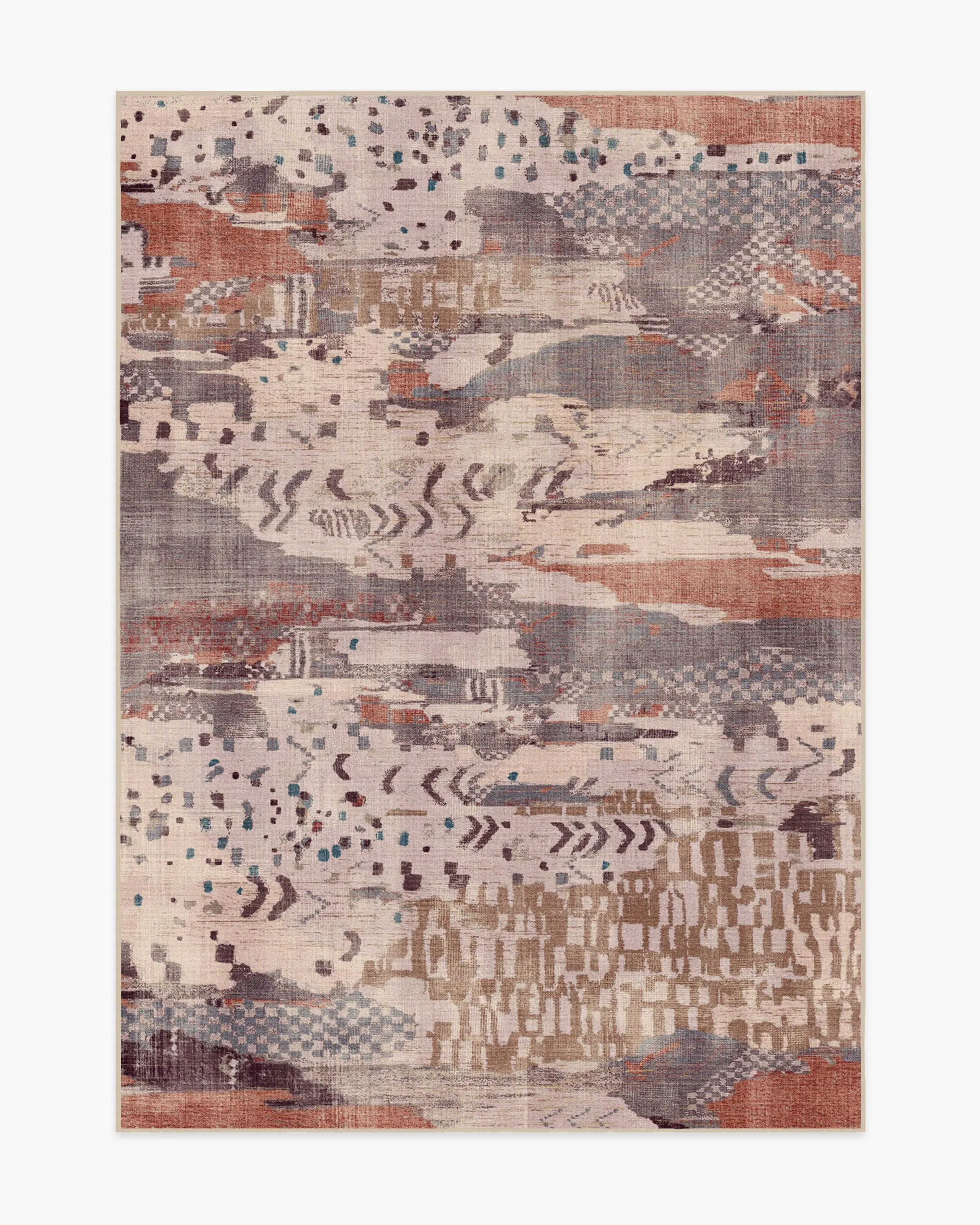Small Area Rug Machine Washable - Mauve
