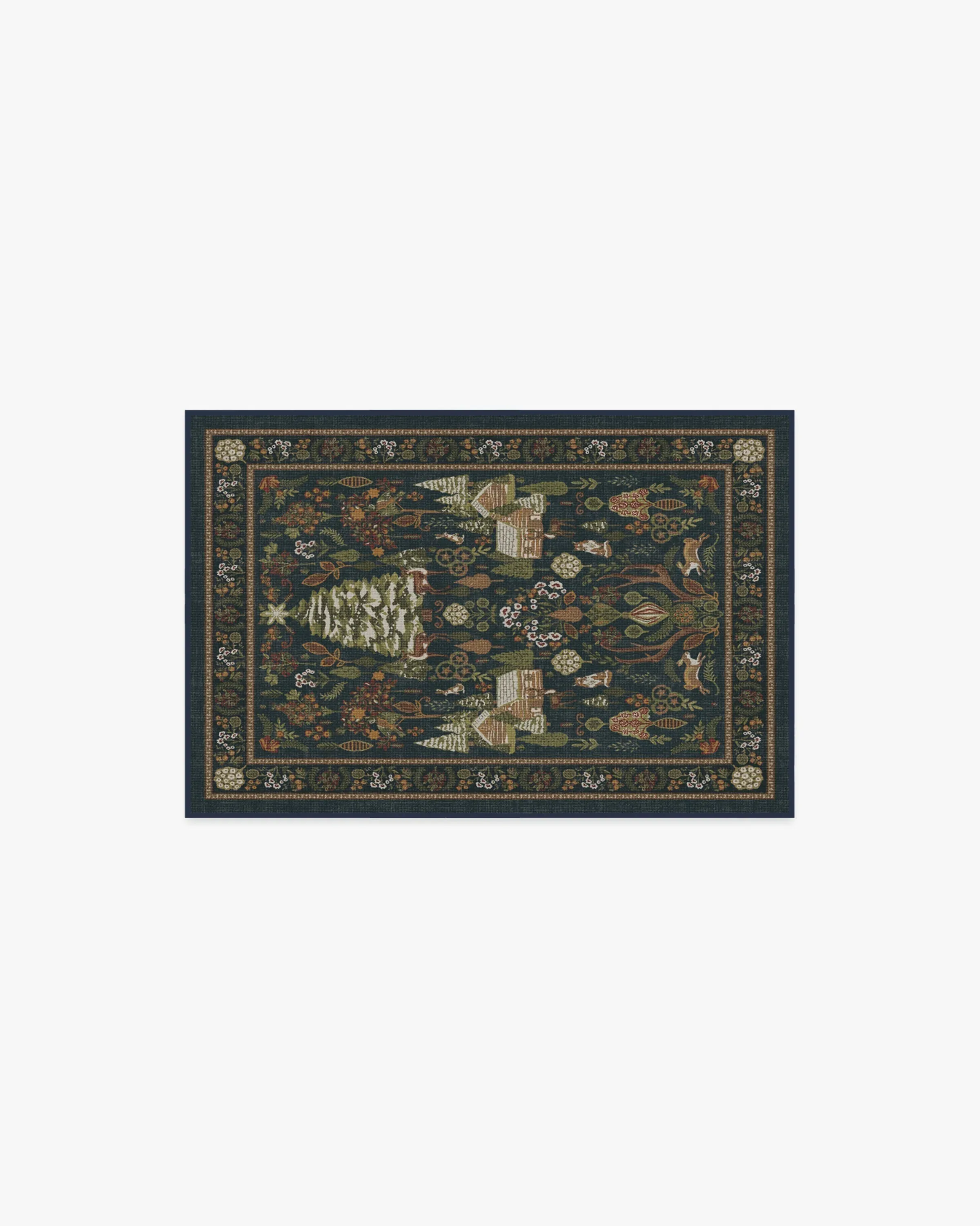 Small Area Rug Machine Washable - Midnight Blue image
