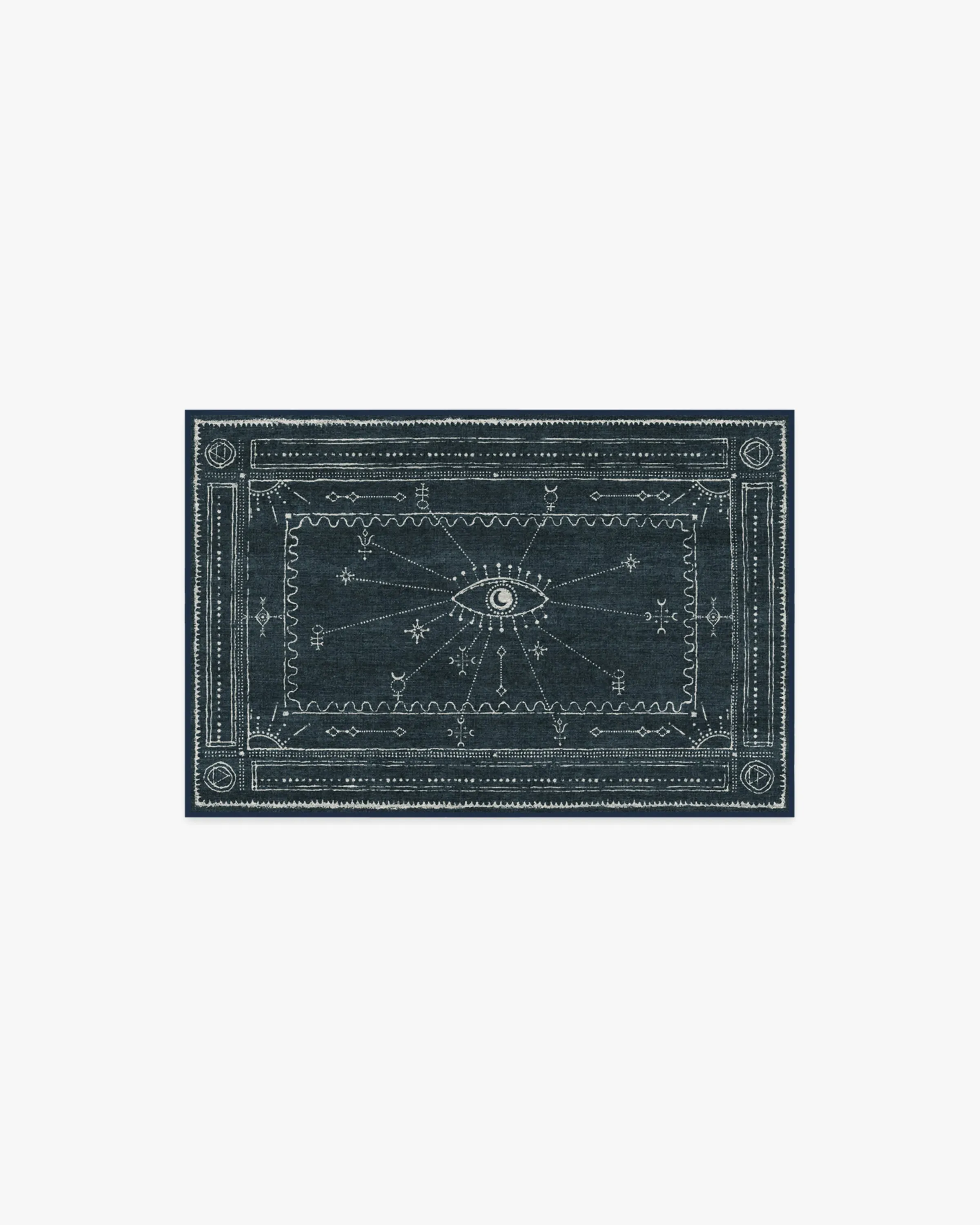 Small Area Rug Machine Washable - Midnight Blue image