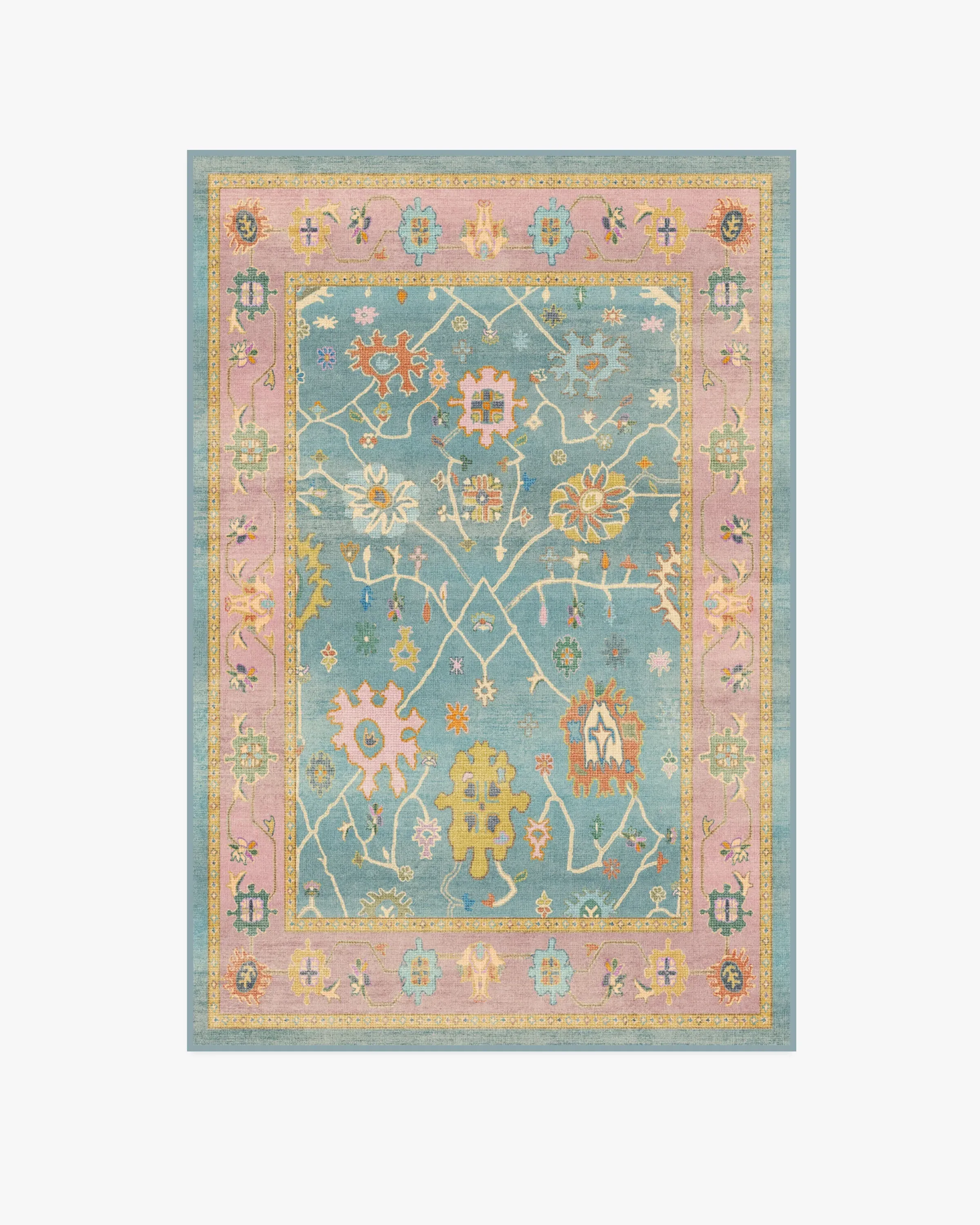 Small Area Rug Machine Washable - Multicolour