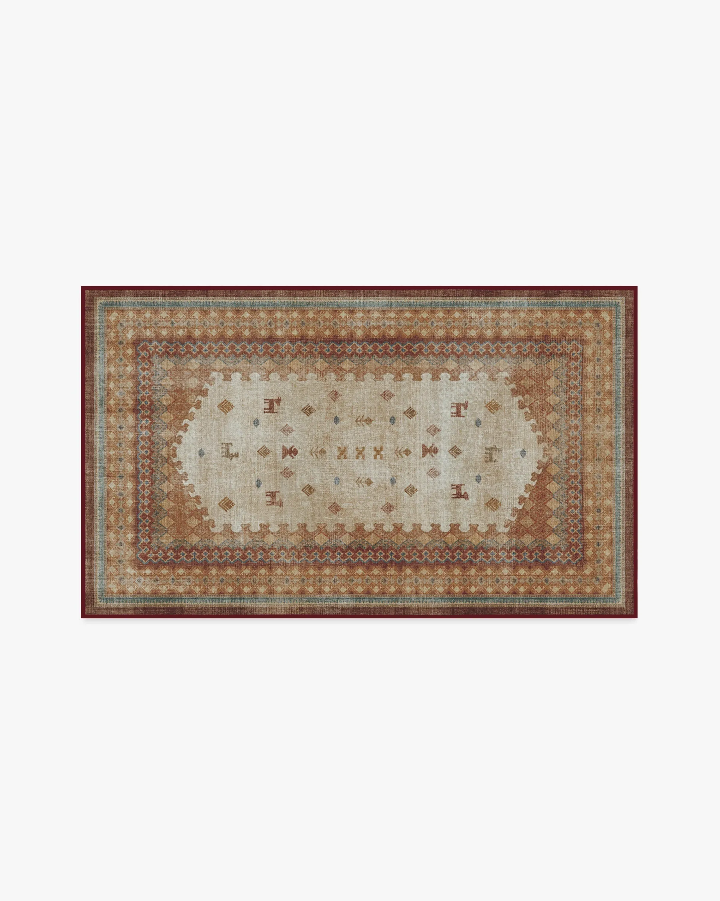 Small Area Rug Machine Washable - Multicolour