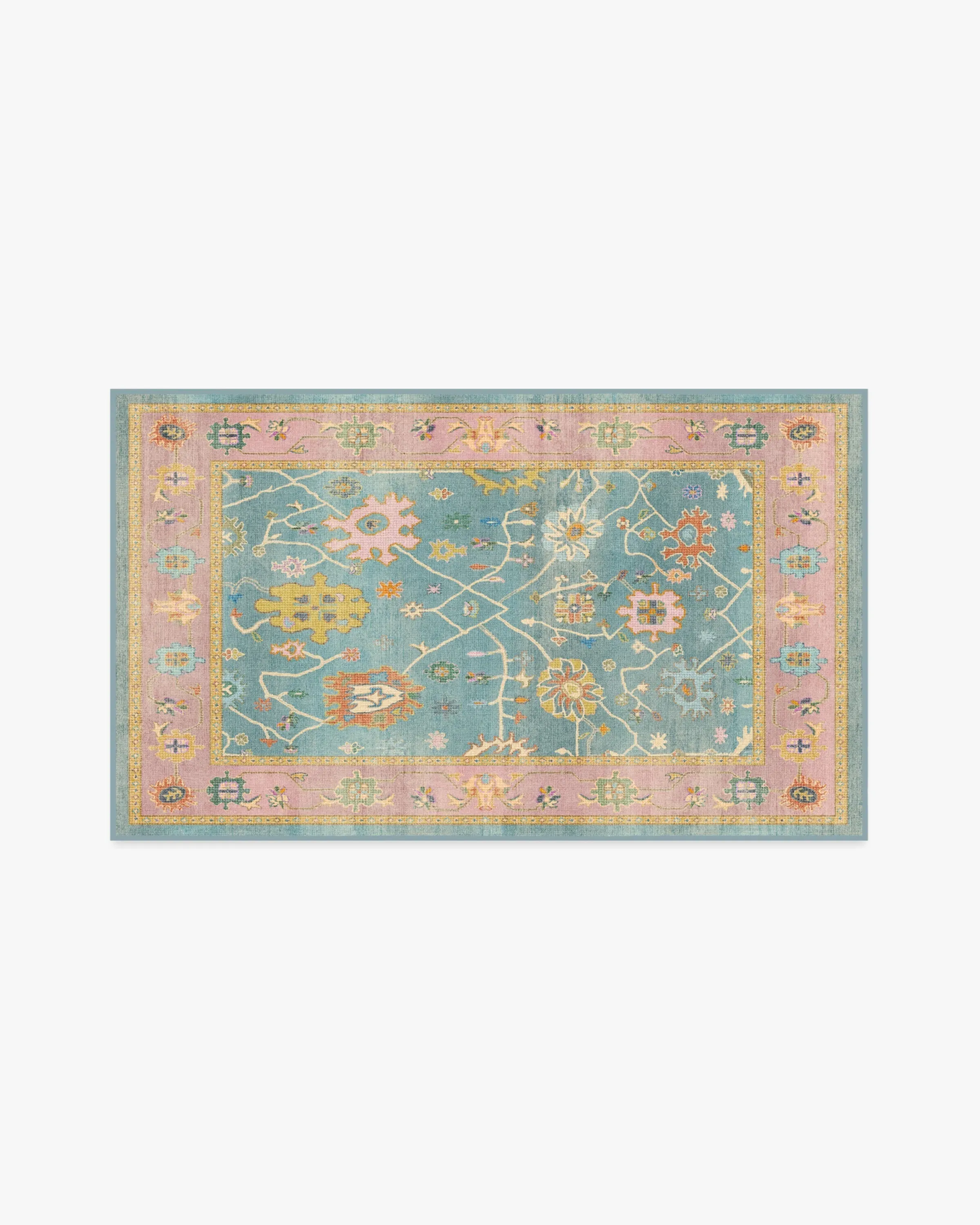 Small Area Rug Machine Washable - Multicolour
