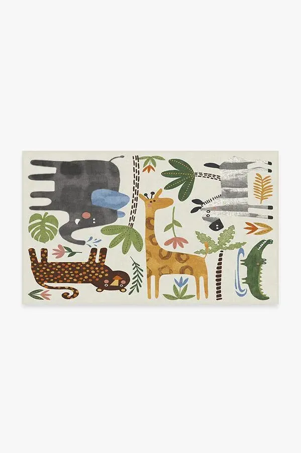 Small Area Rug Machine Washable - Multicolour
