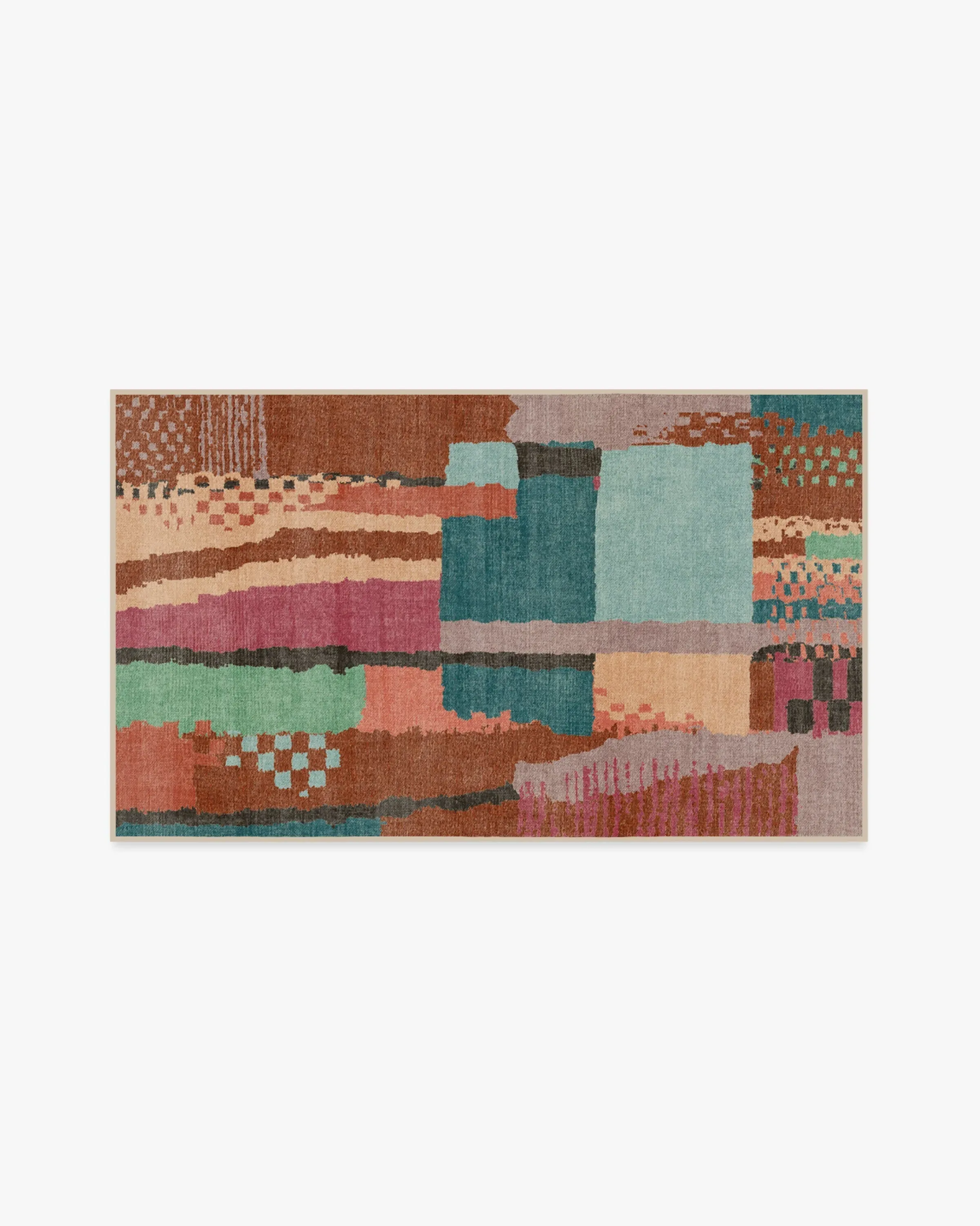 Small Area Rug Machine Washable - Multicolour