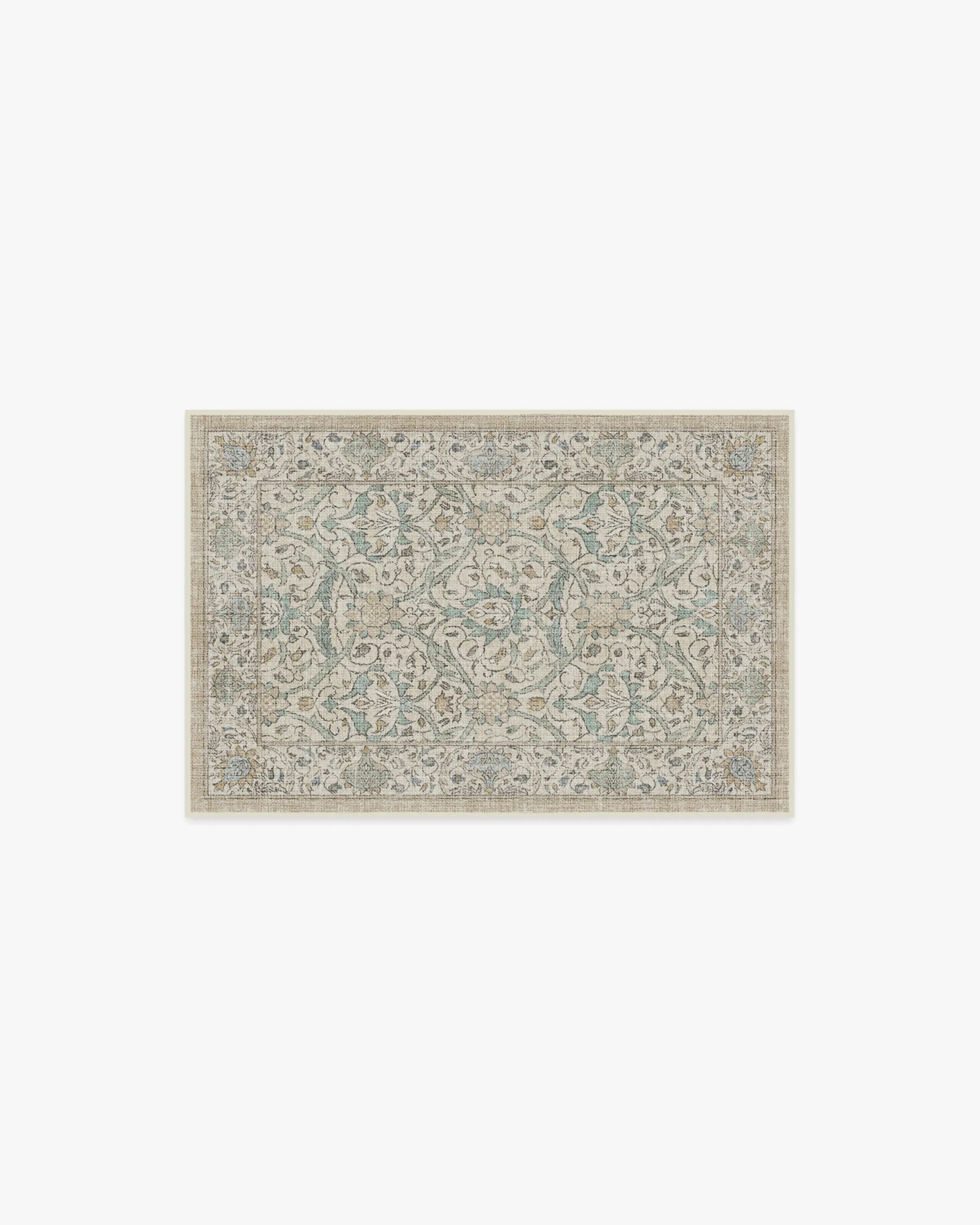 Small Area Rug Machine Washable - Natural Jade image