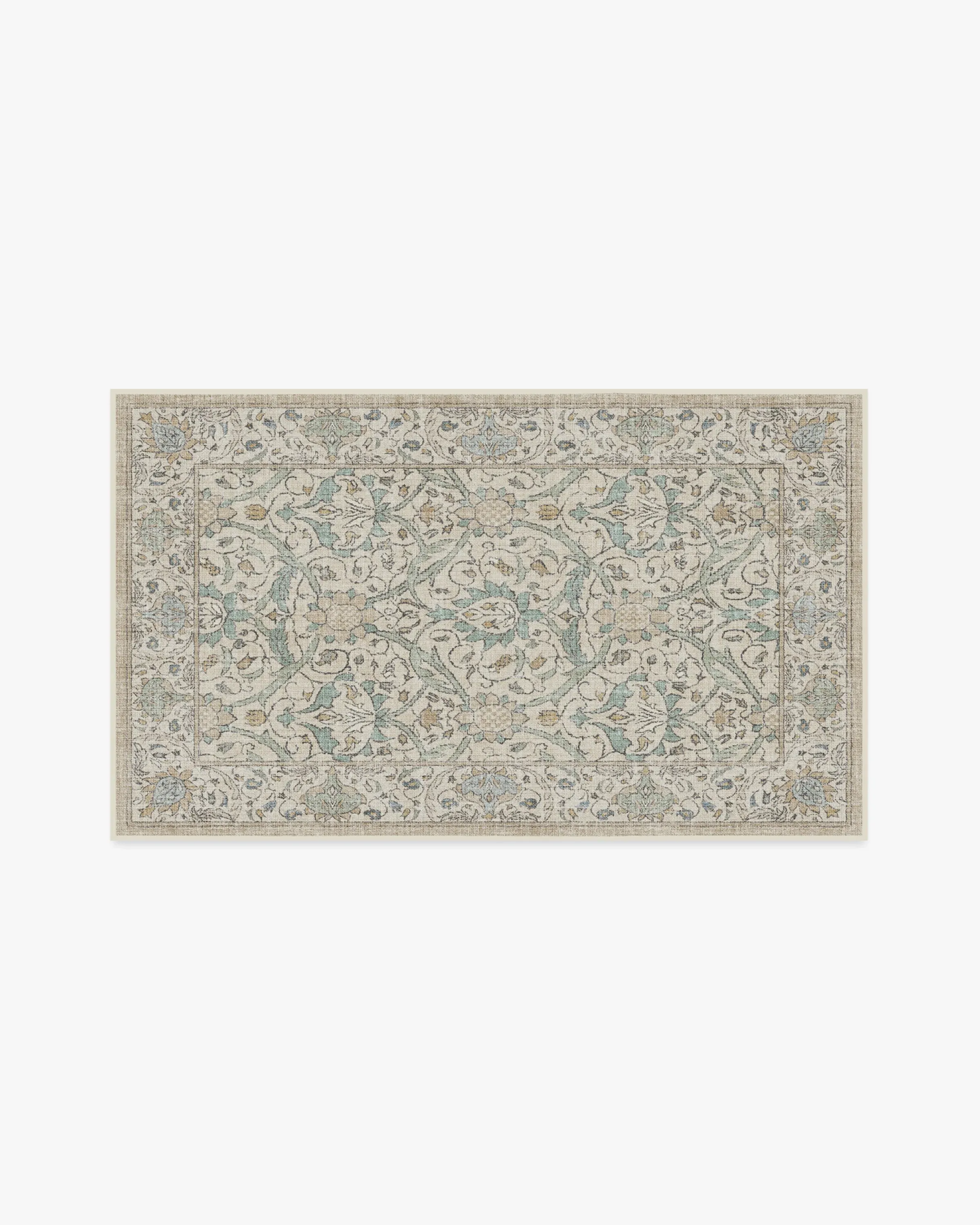Small Area Rug Machine Washable - Natural Jade