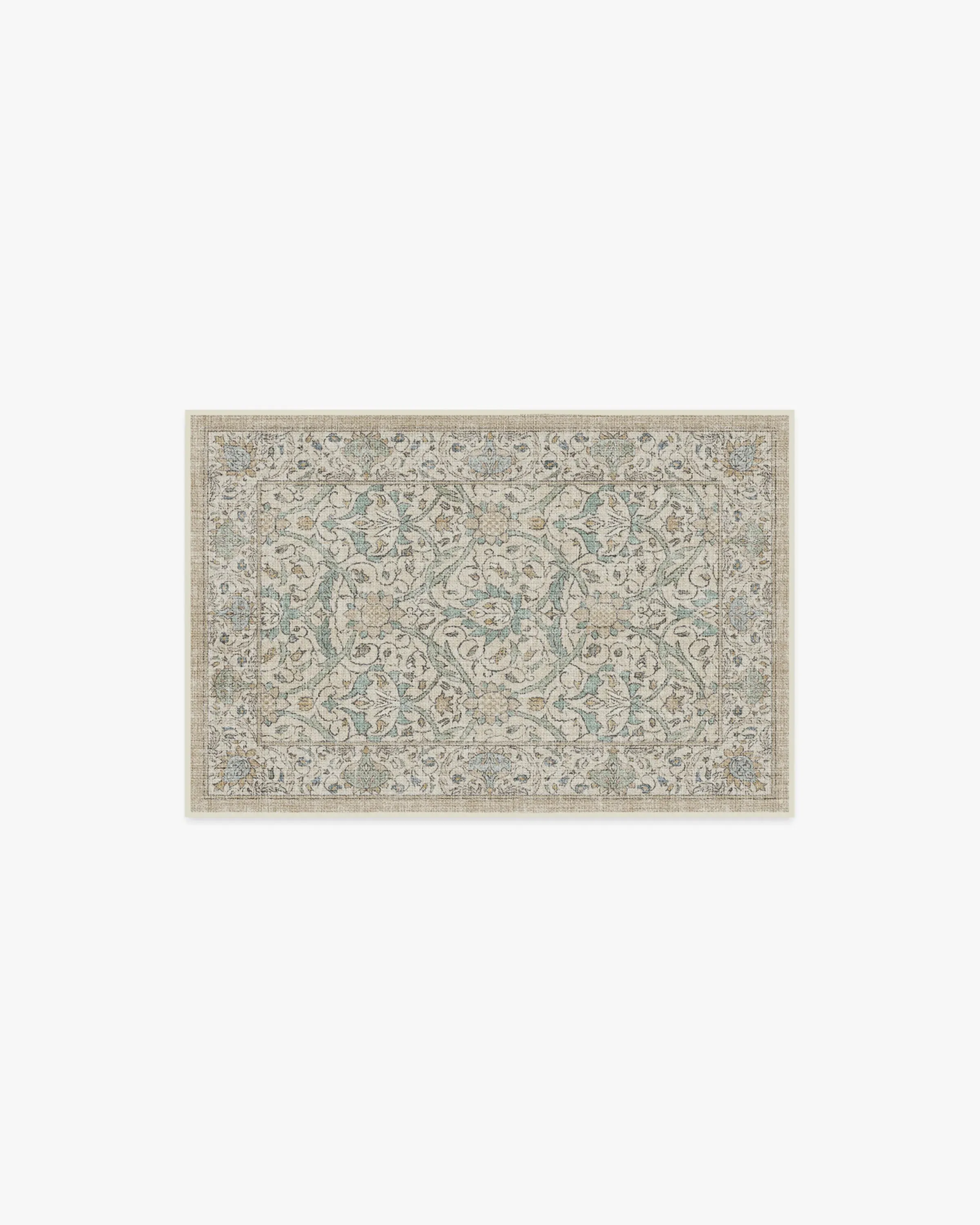 Small Area Rug Machine Washable - Natural Jade image