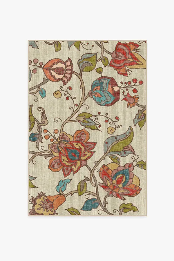 Small Area Rug Machine Washable - Natural