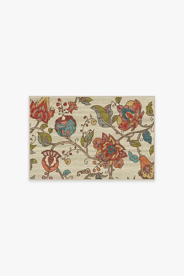 Small Area Rug Machine Washable - Natural image