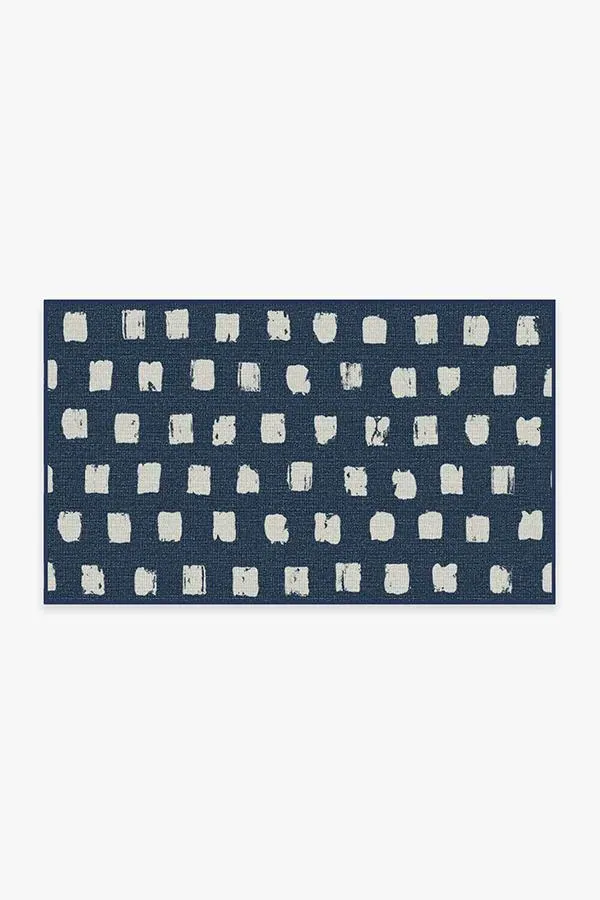 Small Area Rug Machine Washable - Navy image