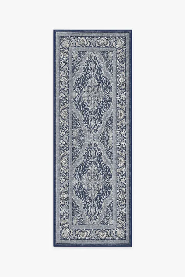 Small Area Rug Machine Washable - Navy