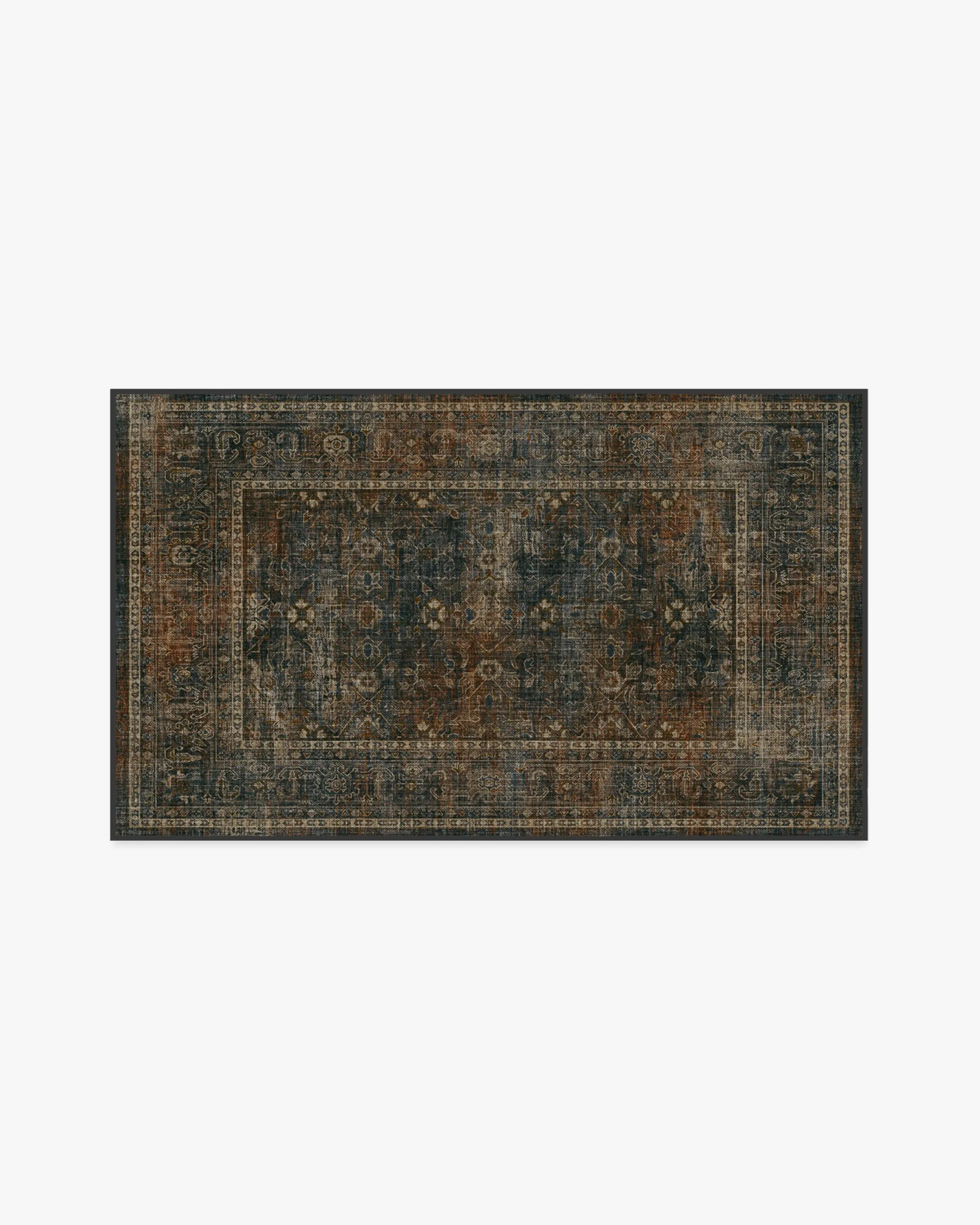 Small Area Rug Machine Washable - Navy