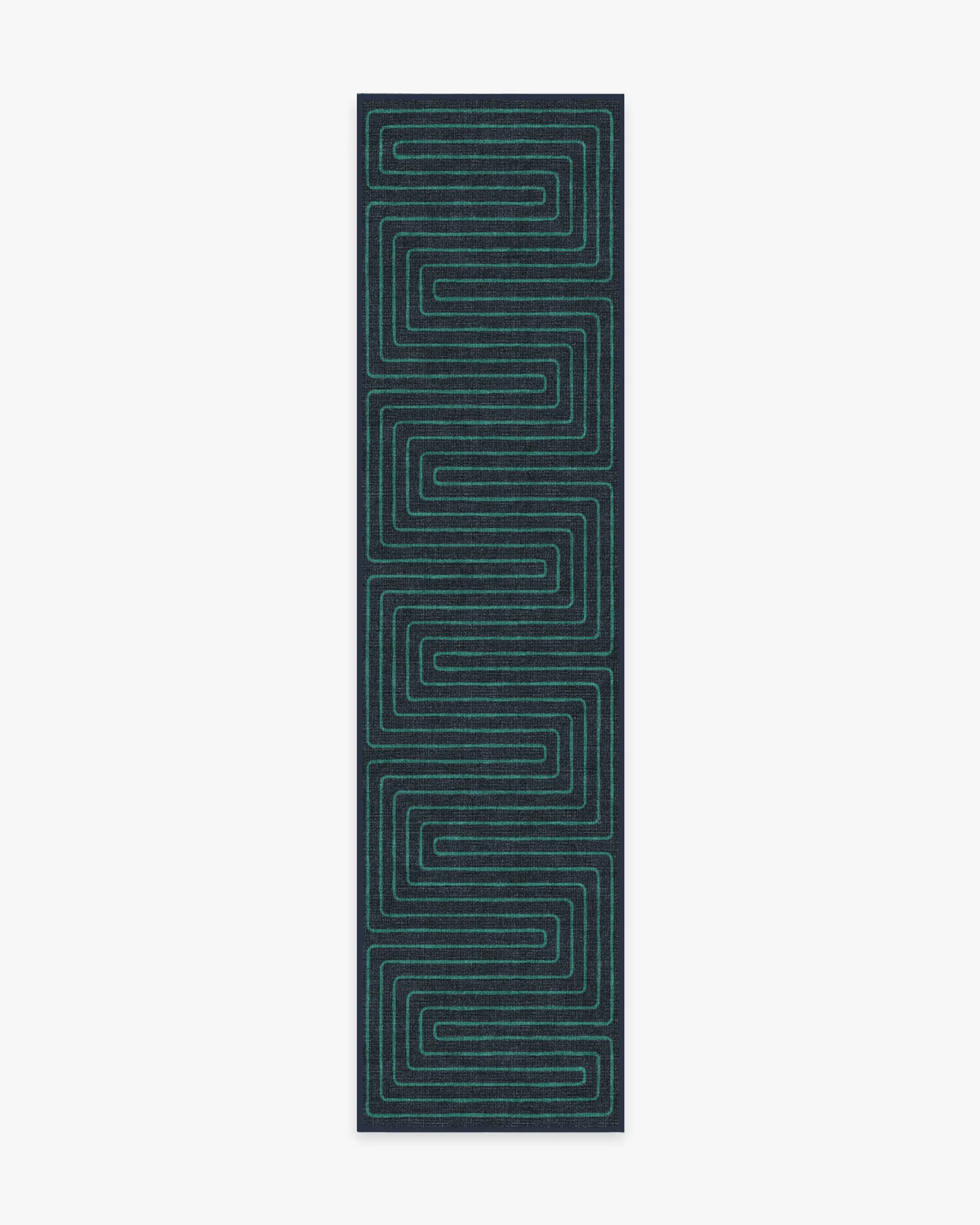 Small Area Rug Machine Washable - Navy, Chenille