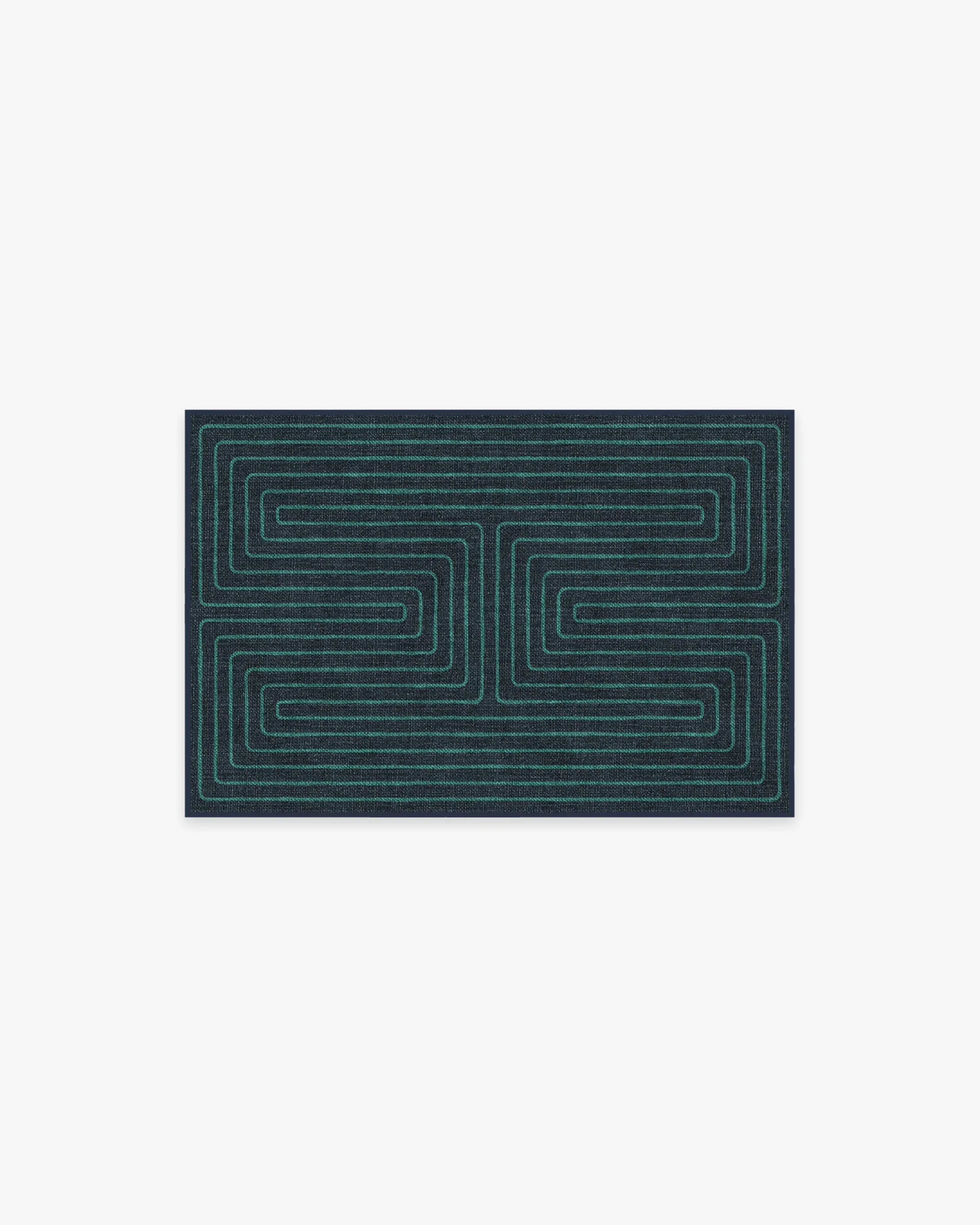 Small Area Rug Machine Washable - Navy, Chenille image