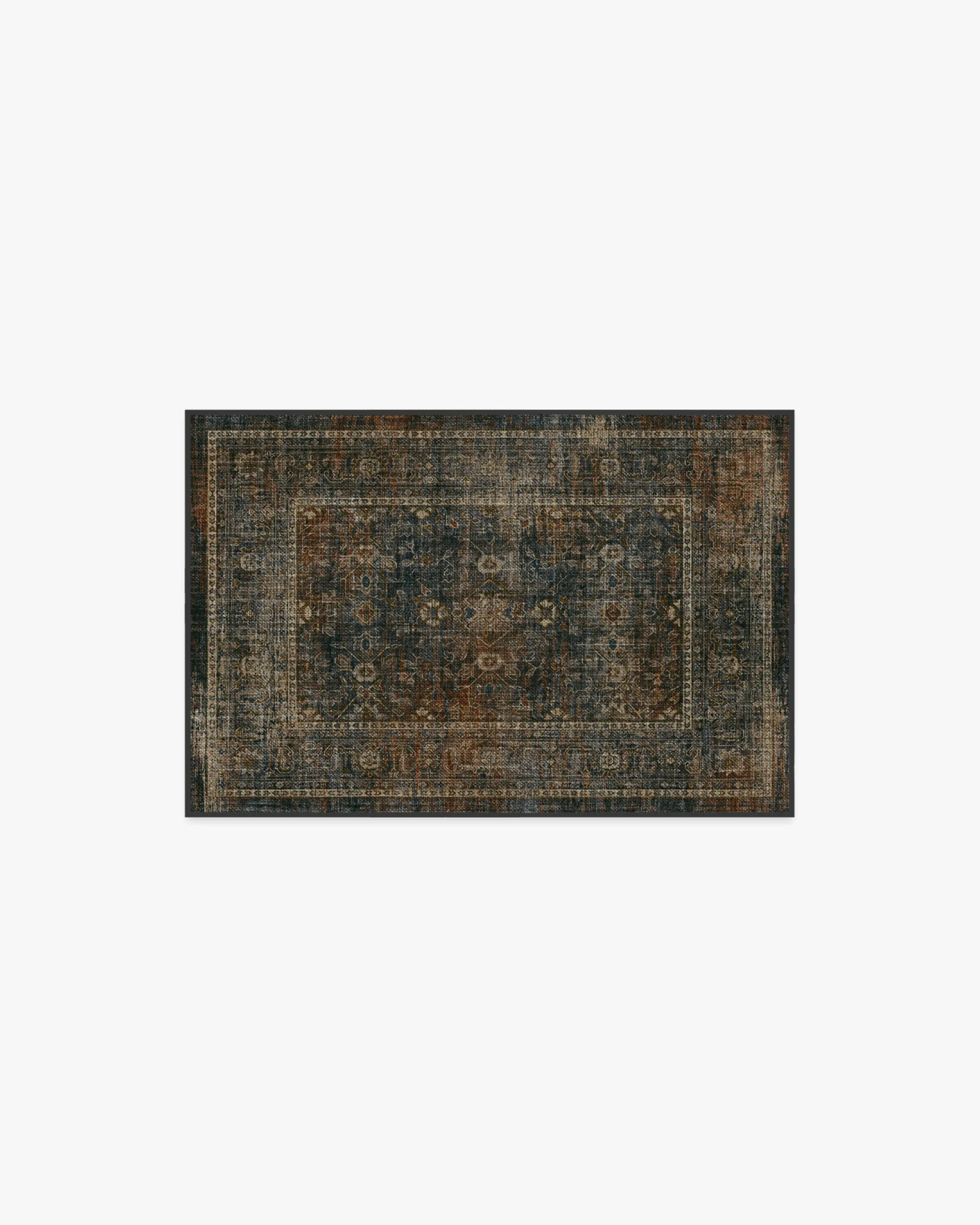 Small Area Rug Machine Washable - Navy image