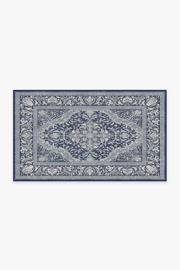 Small Area Rug Machine Washable - Navy image