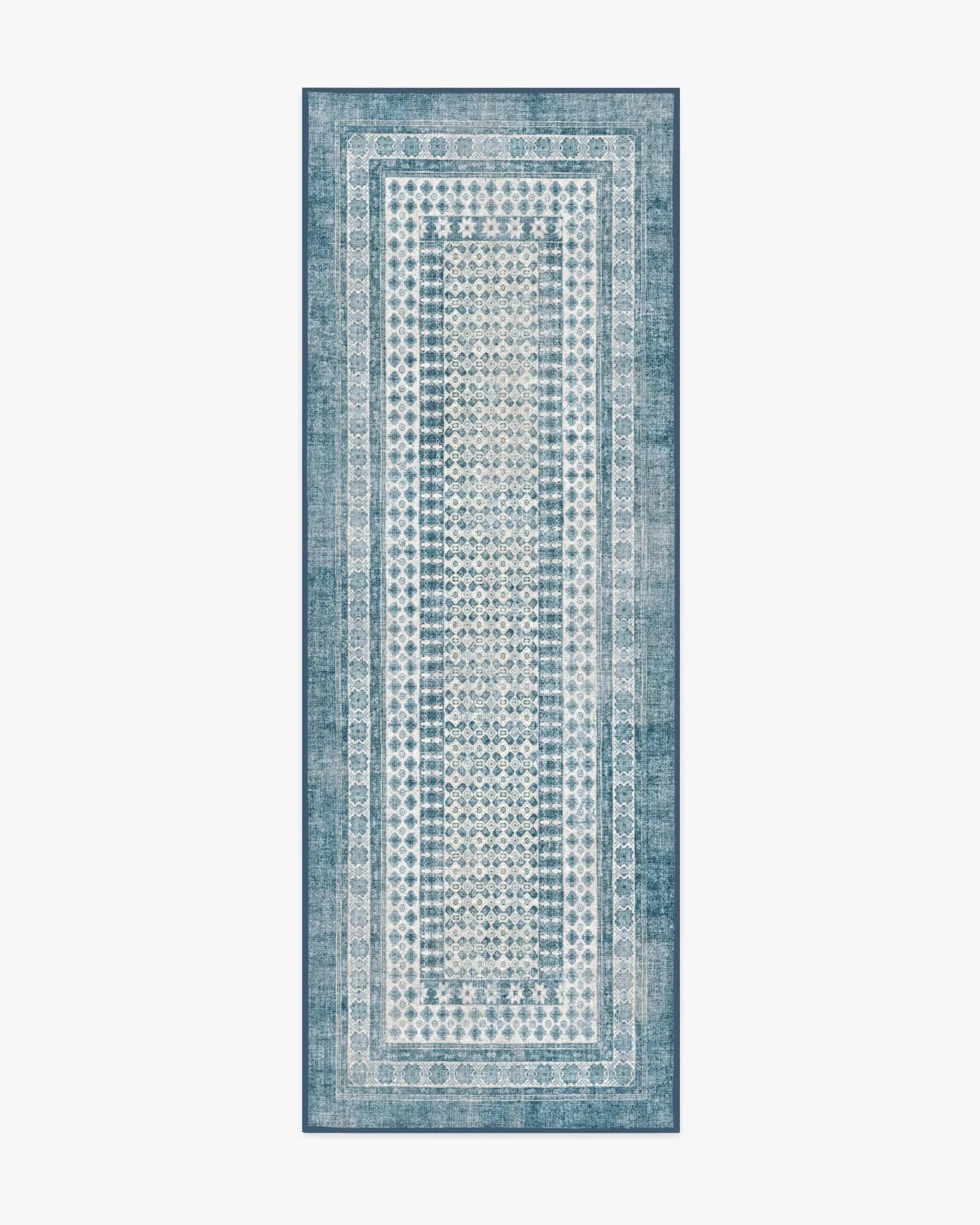 Small Area Rug Machine Washable - Ocean, Ivory