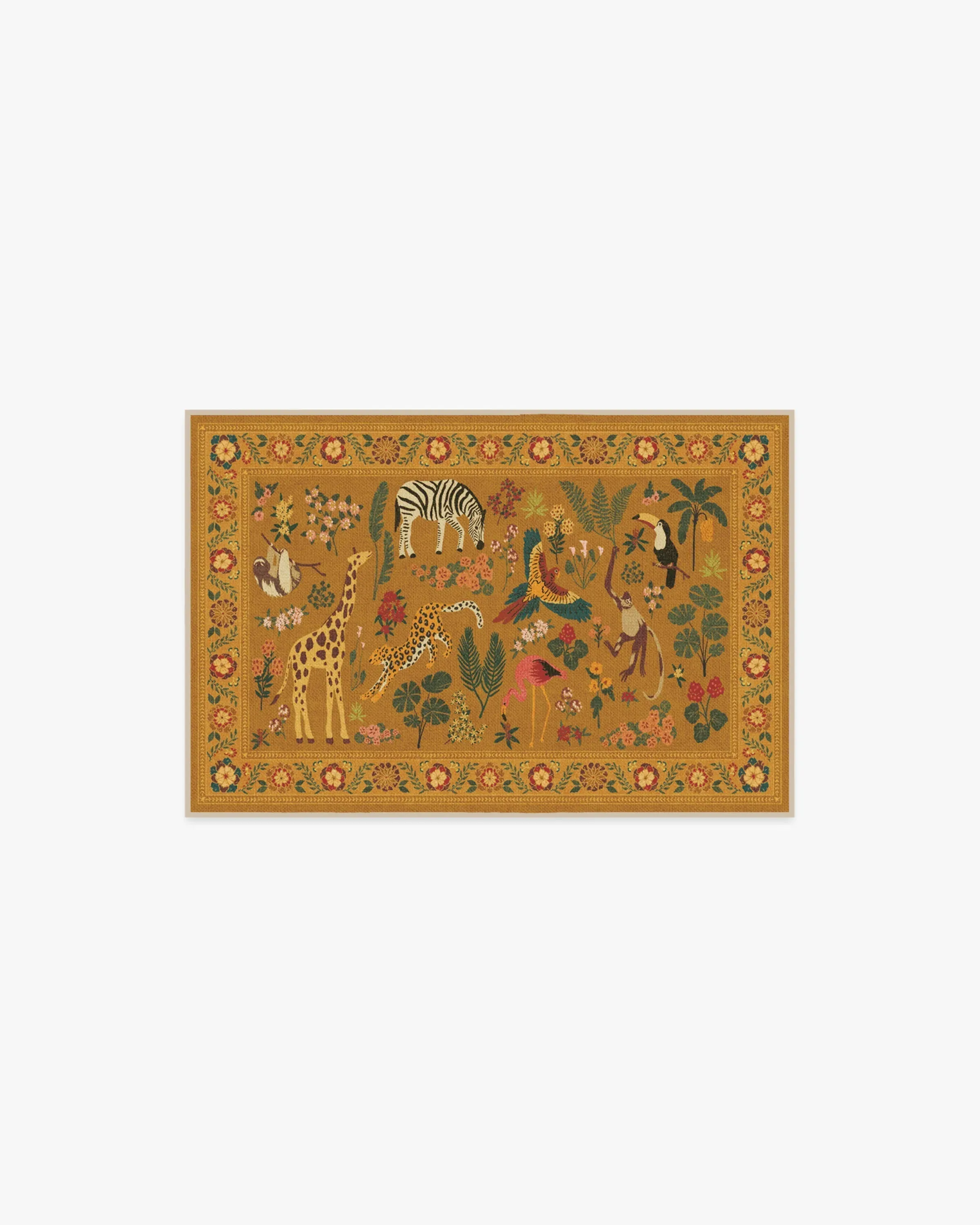 Small Area Rug Machine Washable - Ochre image