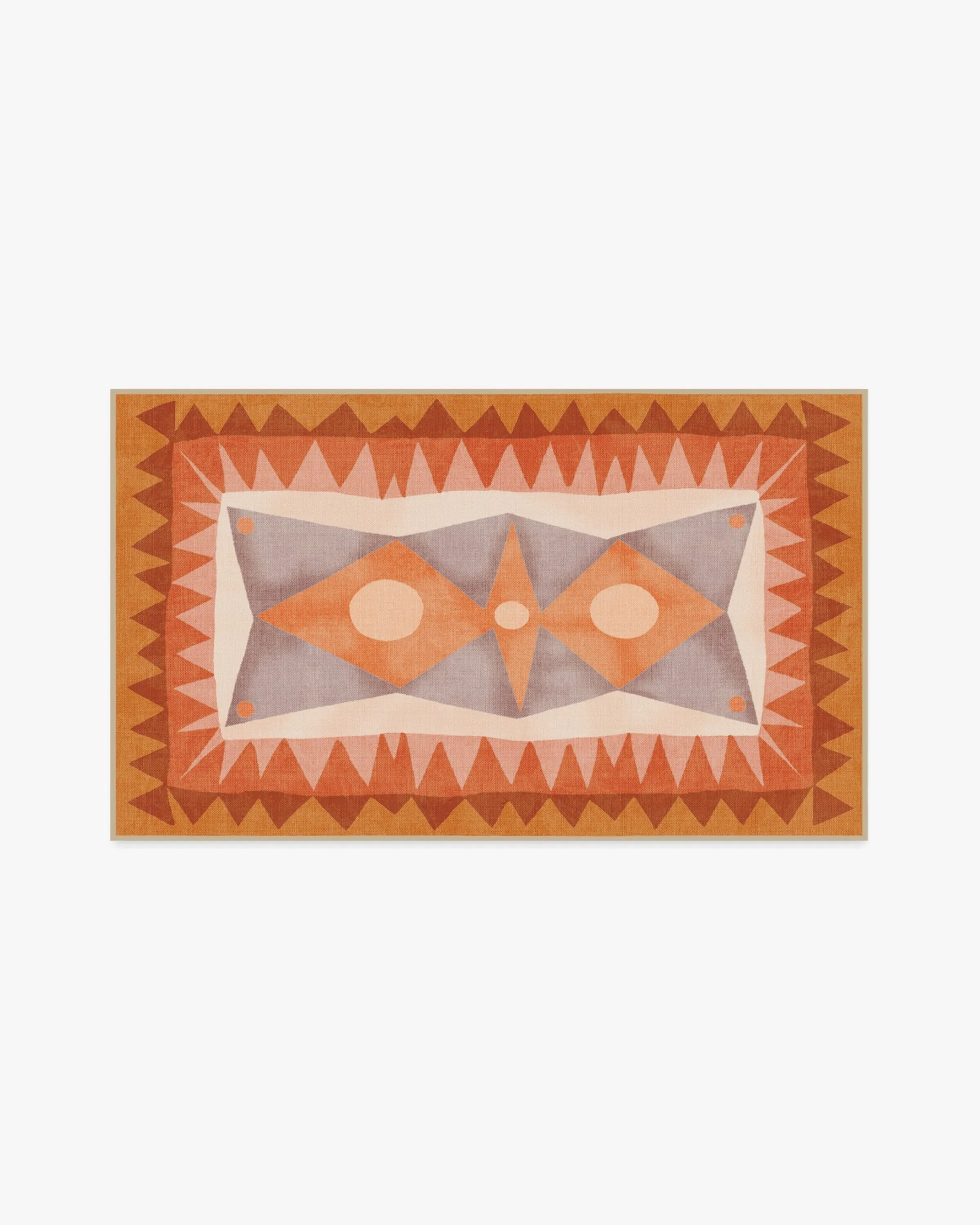 Small Area Rug Machine Washable - Orange image