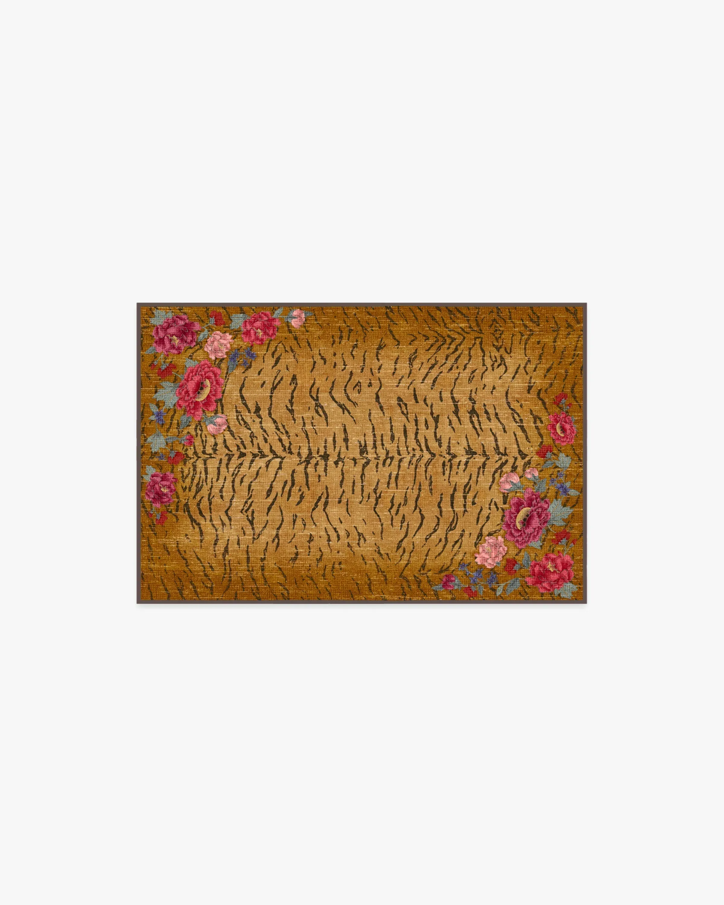 Small Area Rug Machine Washable - Orange image
